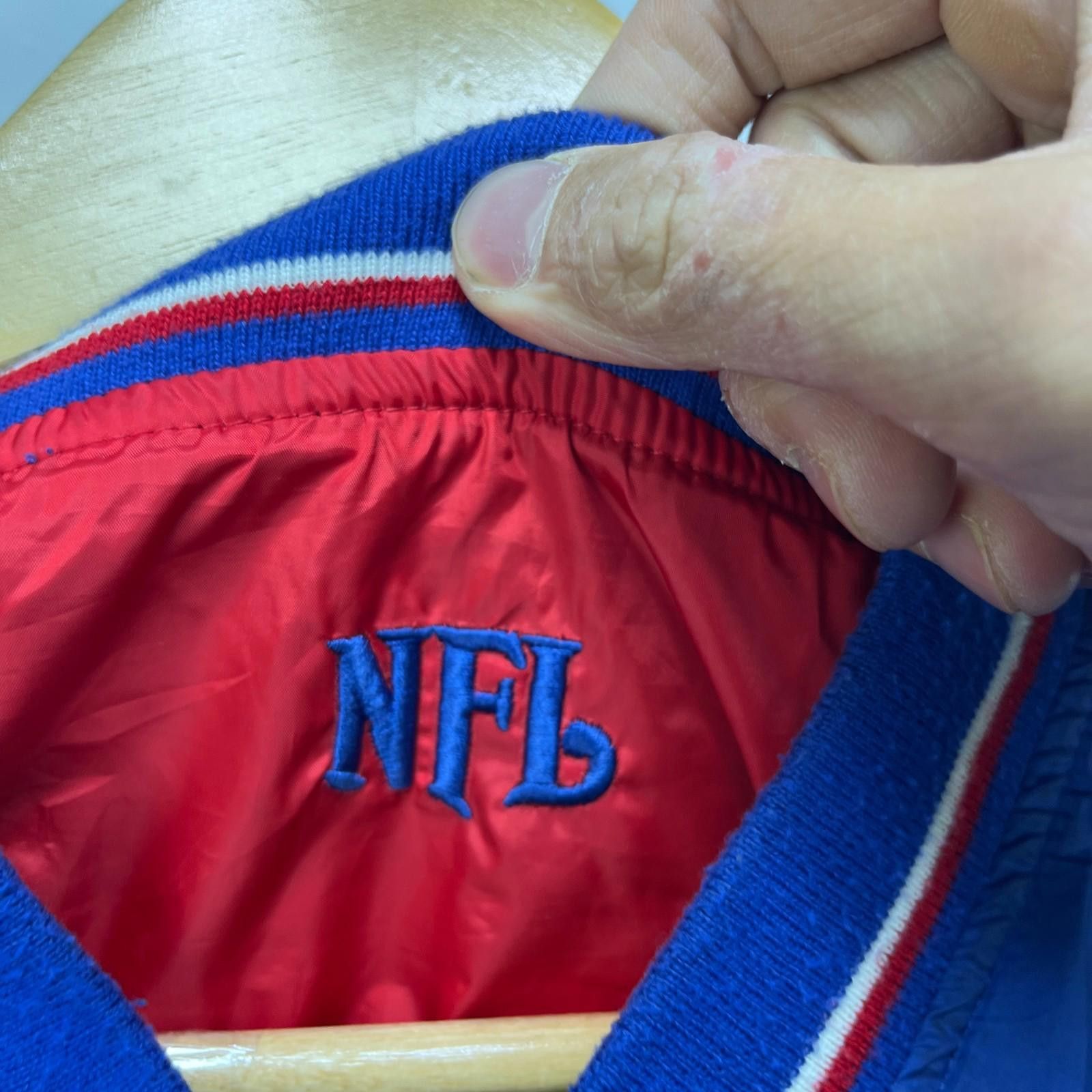 Other Vintage New York Giants NFL Windbreaker Jacket Large Size ONE SIZE - 3 Thumbnail