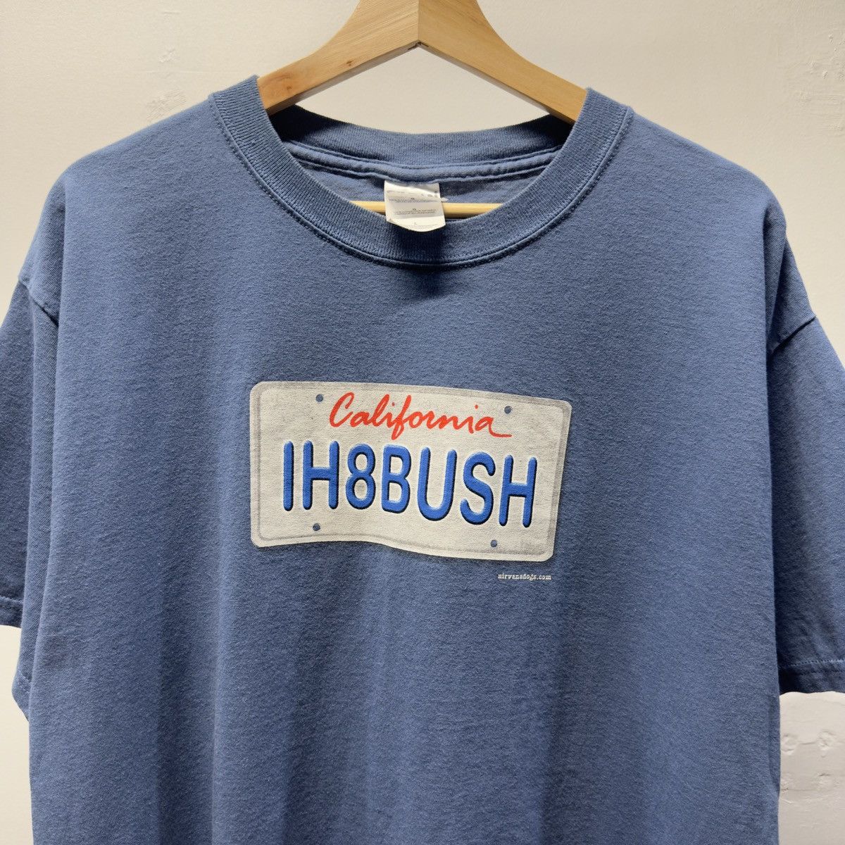Vintage IH8Bush License Plate Shirt Humor Funny ERD Grunge Size US L / EU 52-54 / 3 - 4 Thumbnail