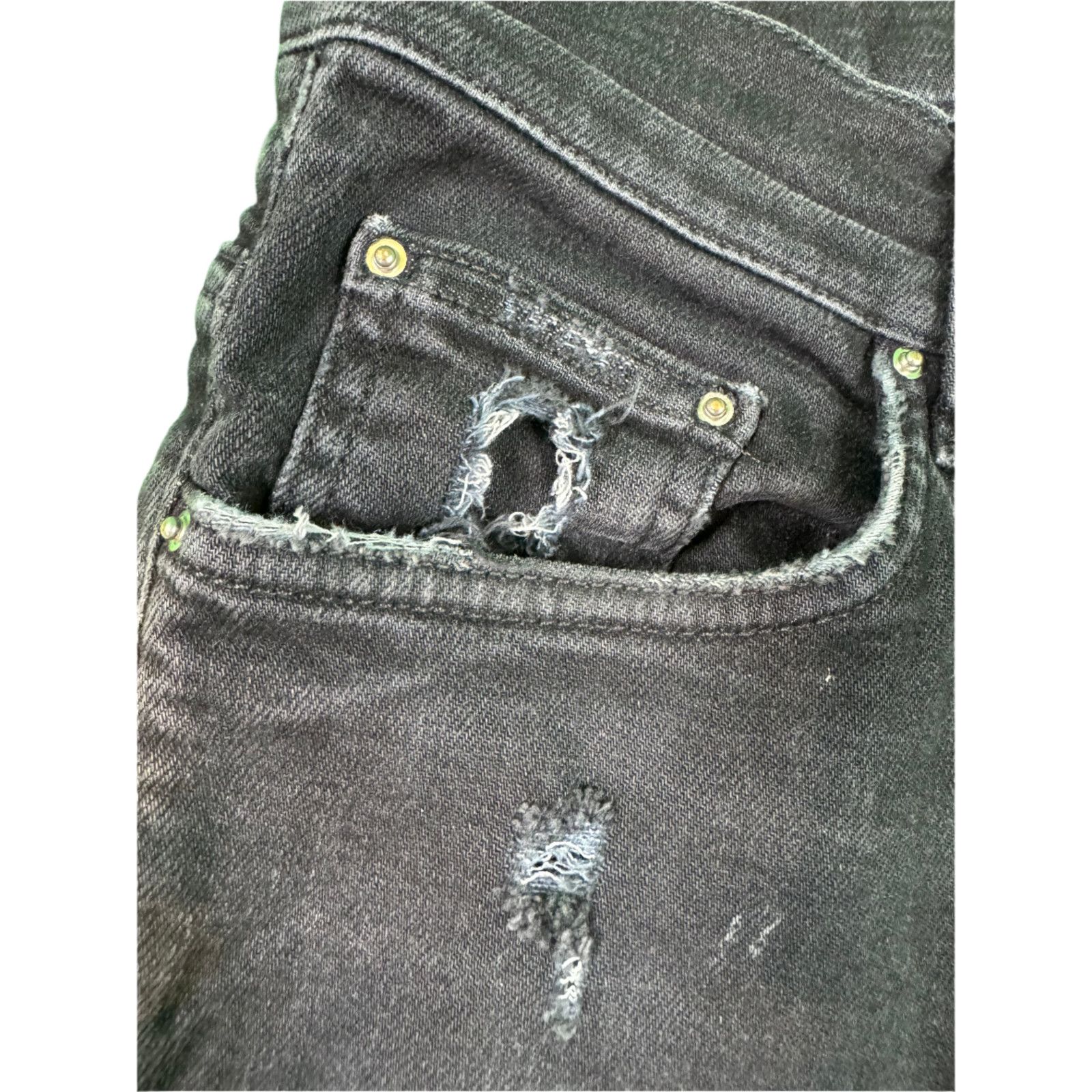 Amiri Amiri Thrasher Ripped Knee Black Jeans Size US 30 / EU 46 - 5 Thumbnail