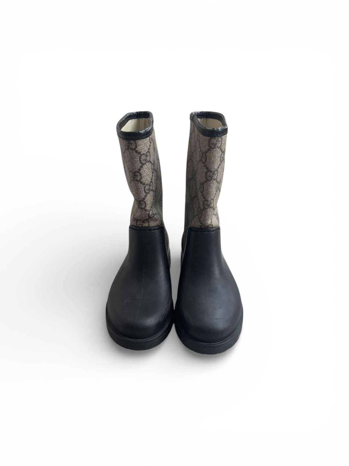 Gucci Gucci 27 size Kids Monogram Rubber Boots Size US 4 / IT 34 - 3 Thumbnail