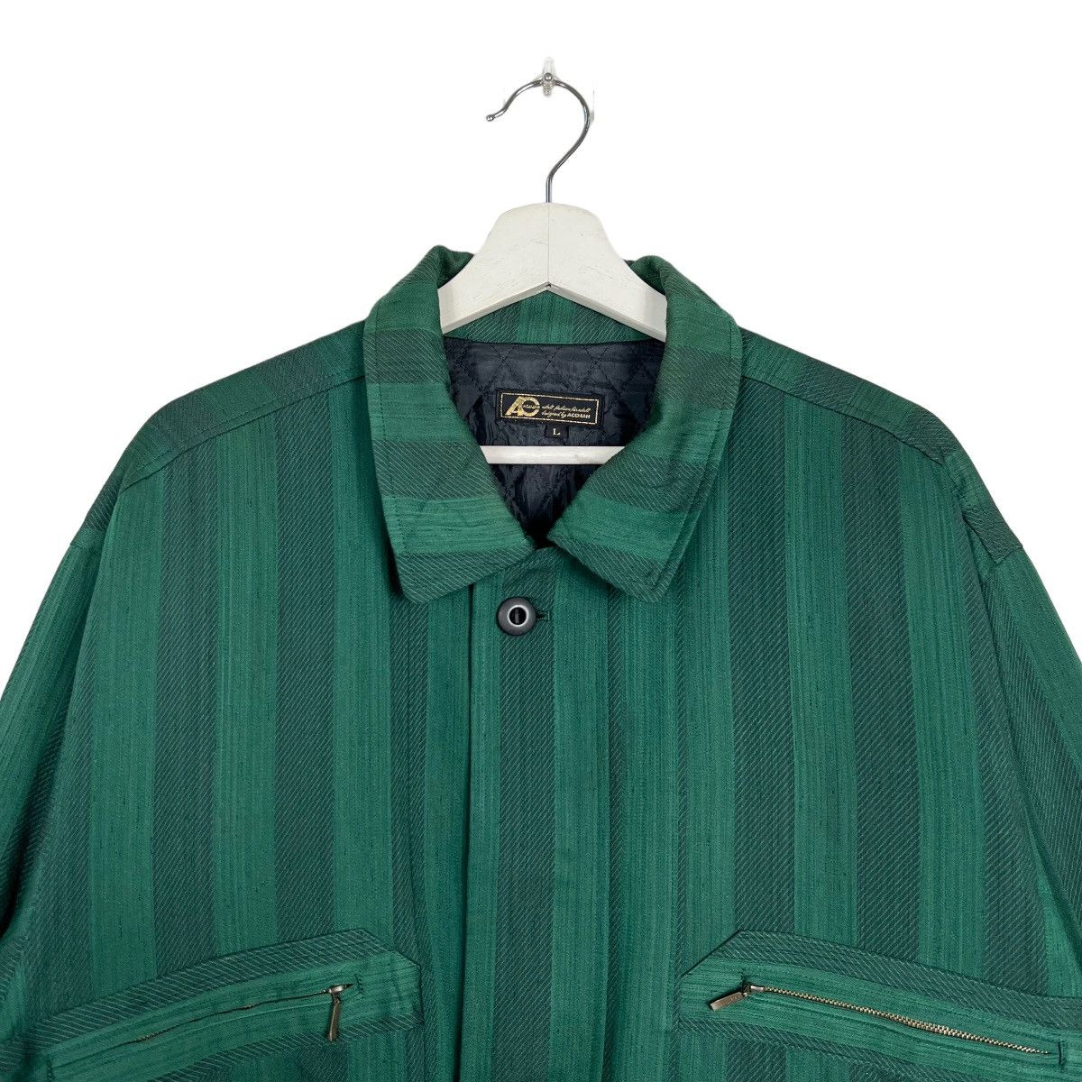 Issey Miyake × Japanese Brand 🔥 ISSEY MIYAKE ACEMAN STRIPE BOMBER JACKET Size US L / EU 52-54 / 3 - 3 Thumbnail