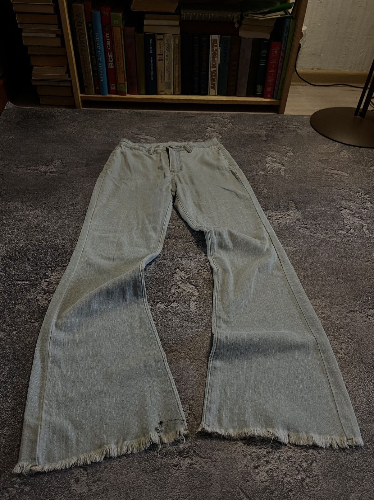 Japanese Brand CRAZY Number Nine style flared pants y2k opium archive drip Size US 30 / EU 46 - 1 Thumbnail