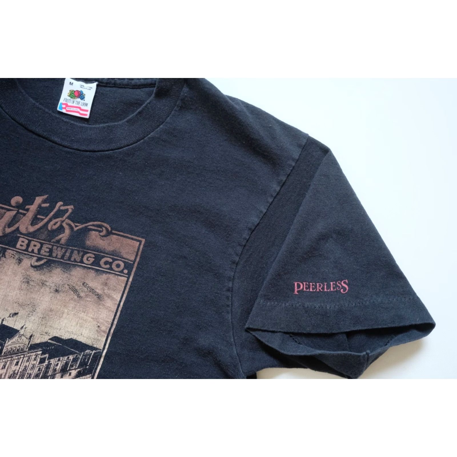 Fruit Of The Loom VINTAGE Fruit of the Loom Beer Seitz Brewing Co Easton Black Graphic T Shirt M Men Crew Neck Short Sleeve Size US M / EU 48-50 / 2 - 5 Thumbnail