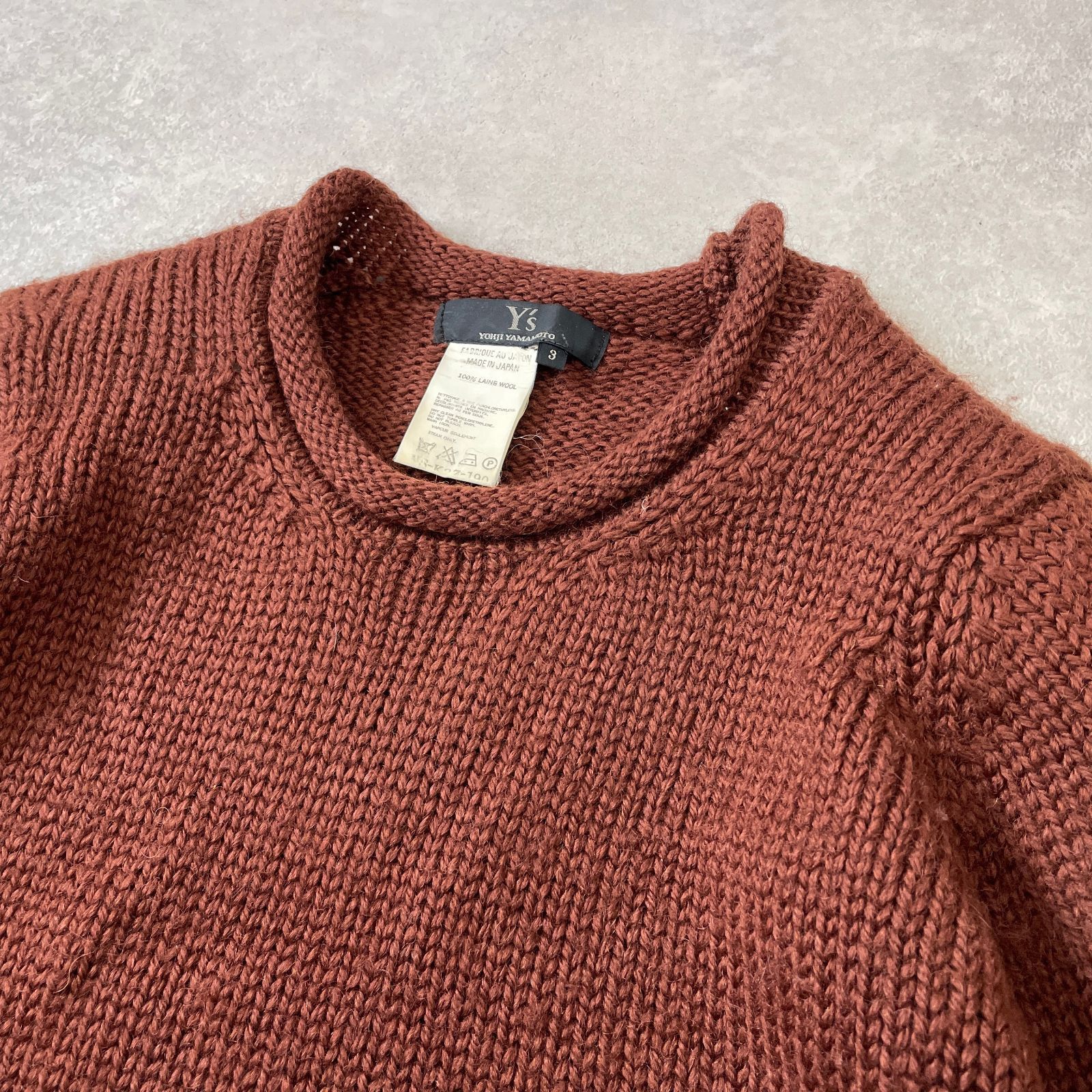 Yohji Yamamoto Y's YOHJI YAMAMOTO roll neck low gauge wool knit Size US L / EU 52-54 / 3 - 4 Thumbnail