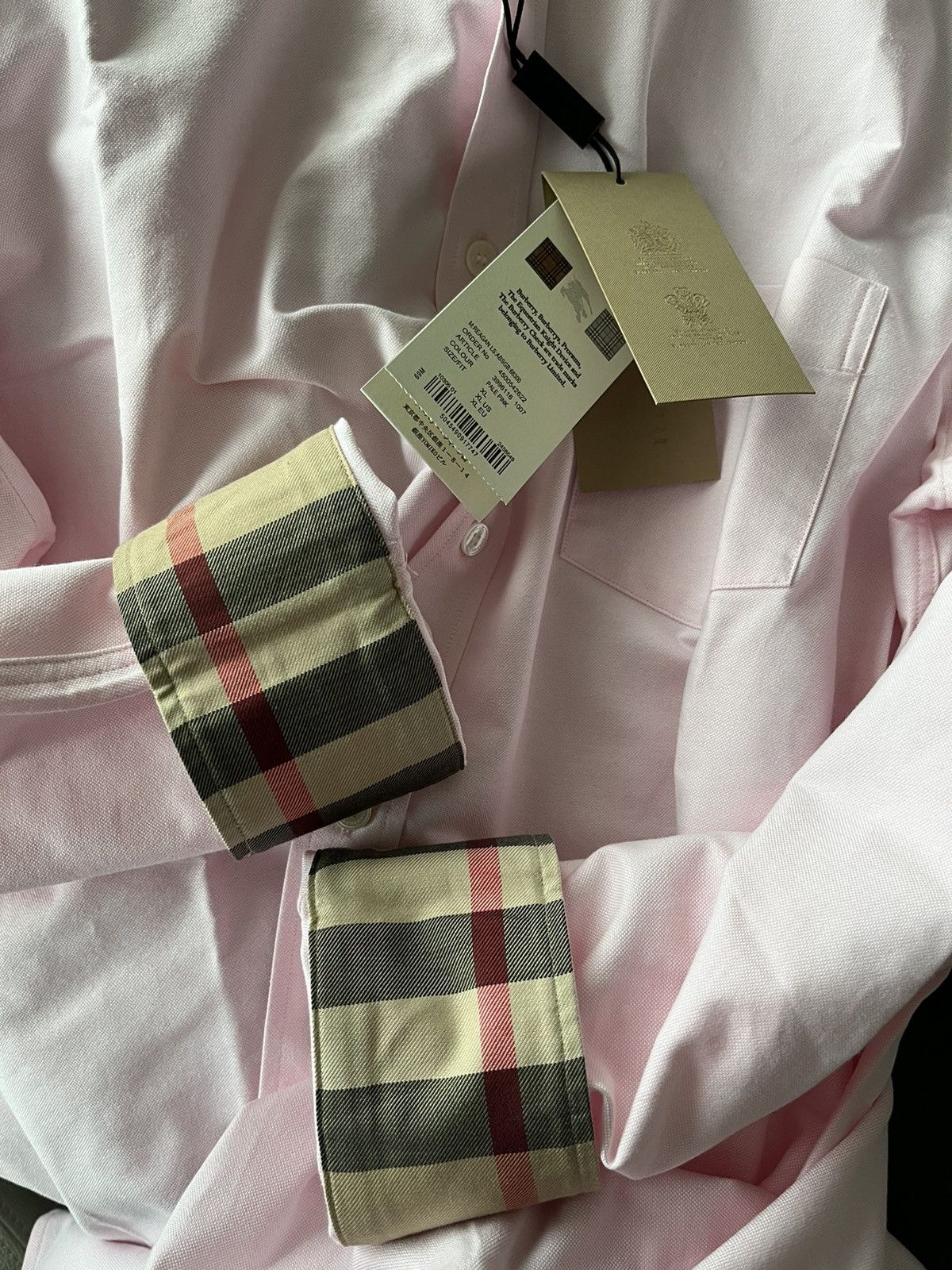 Burberry Sold out Brand New Classic Burberry Check Logo Dressy Shirt Size US L / EU 52-54 / 3 - 22 Thumbnail