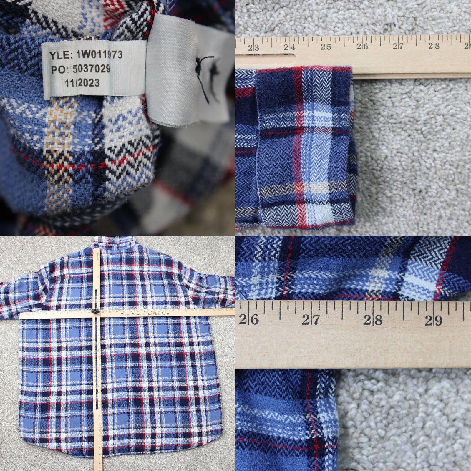 Vineyard Vines Vineyard Vines Shirt Mens 2XL XXL Blue/Red Plaid Flannel 100% Cotton Long Sleeve Button-Up Shirt Mens Size US XXL / EU 58 / 5 - 8 Thumbnail