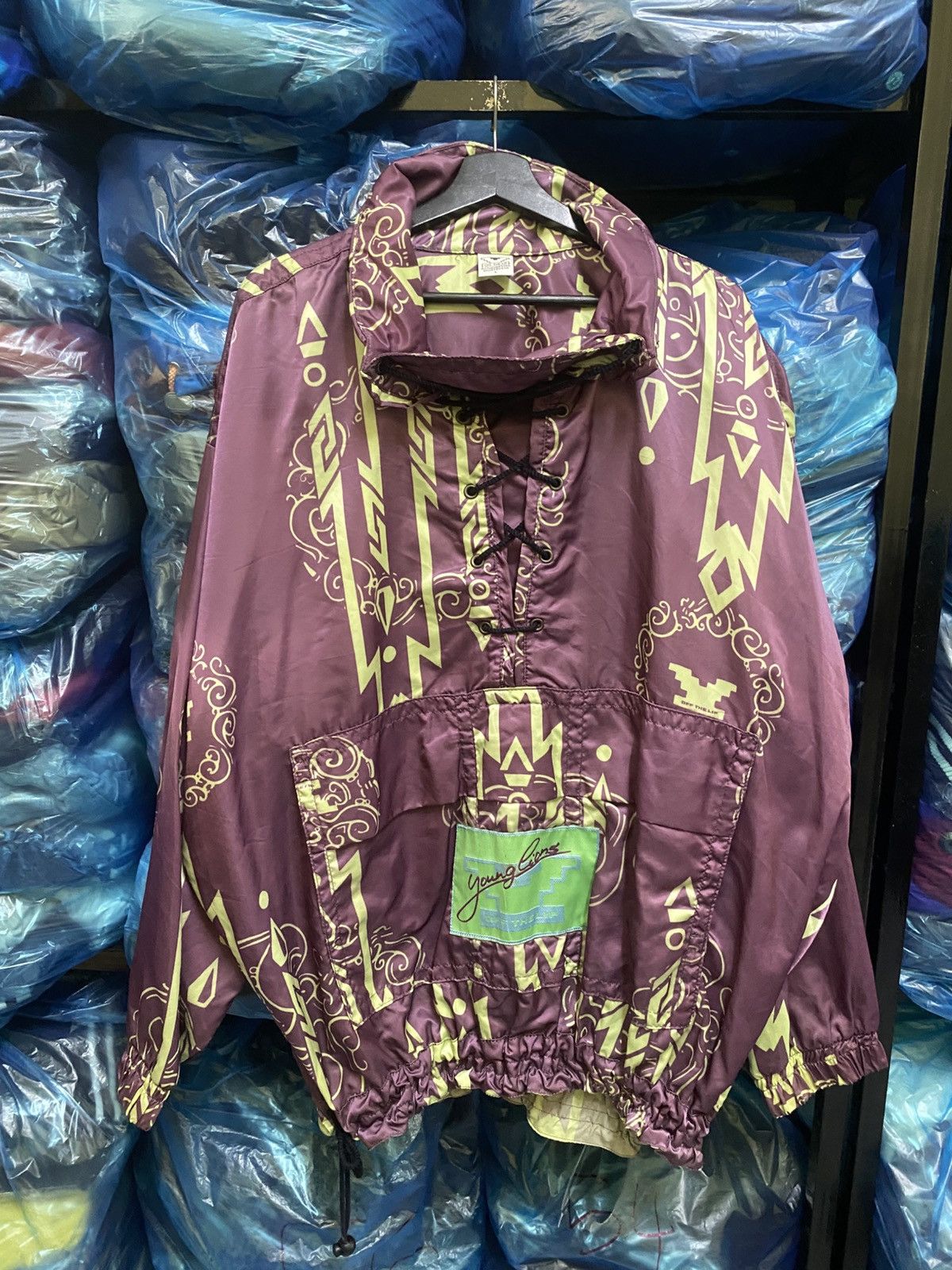 Vintage Vintage Off The Lip Rothenberger Aztec Pattern Anorak Size US L / EU 52-54 / 3 - 1 Thumbnail
