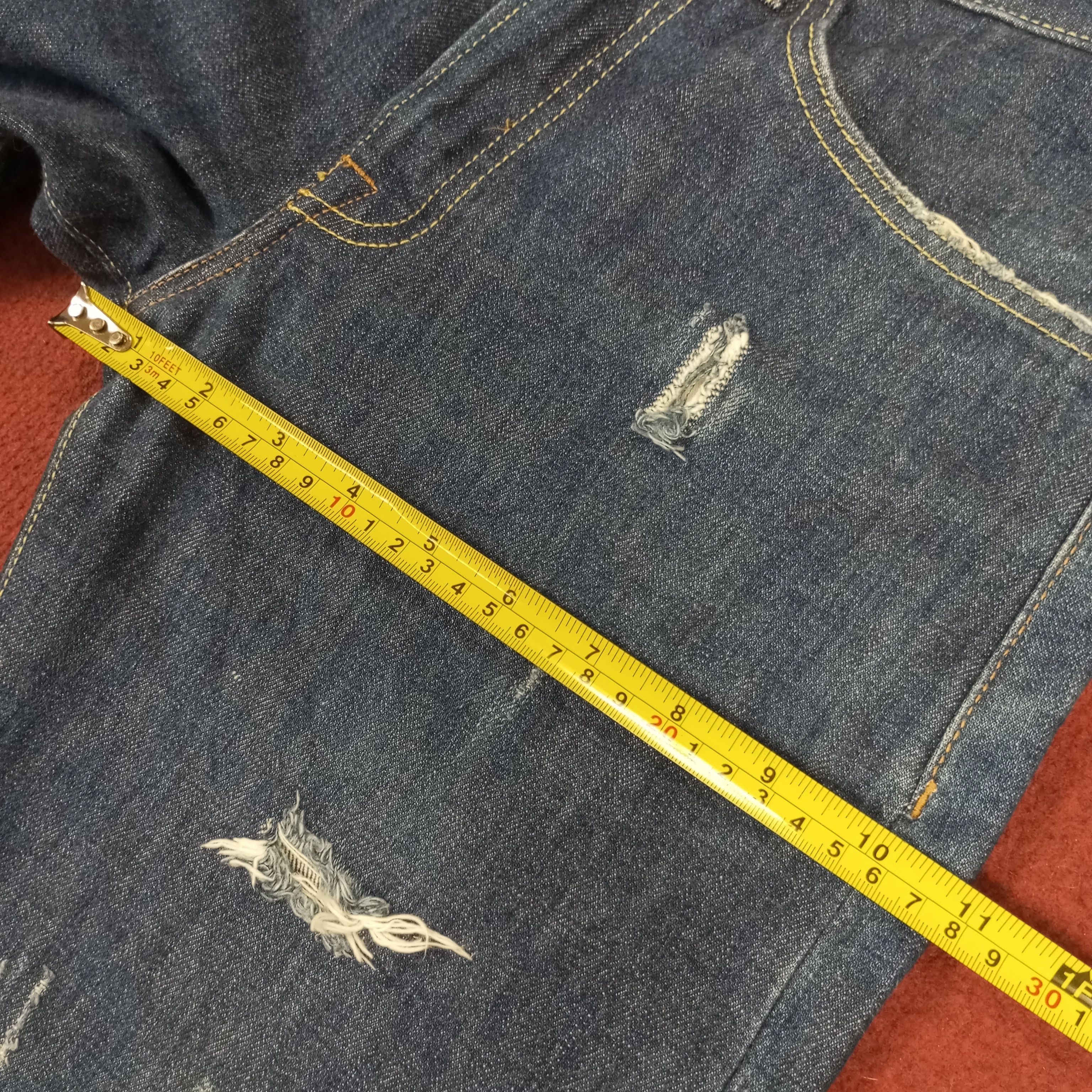 Gucci × Vintage Gucci Luxury Brand Distressed Short Jeans Size US 27 - 9 Thumbnail