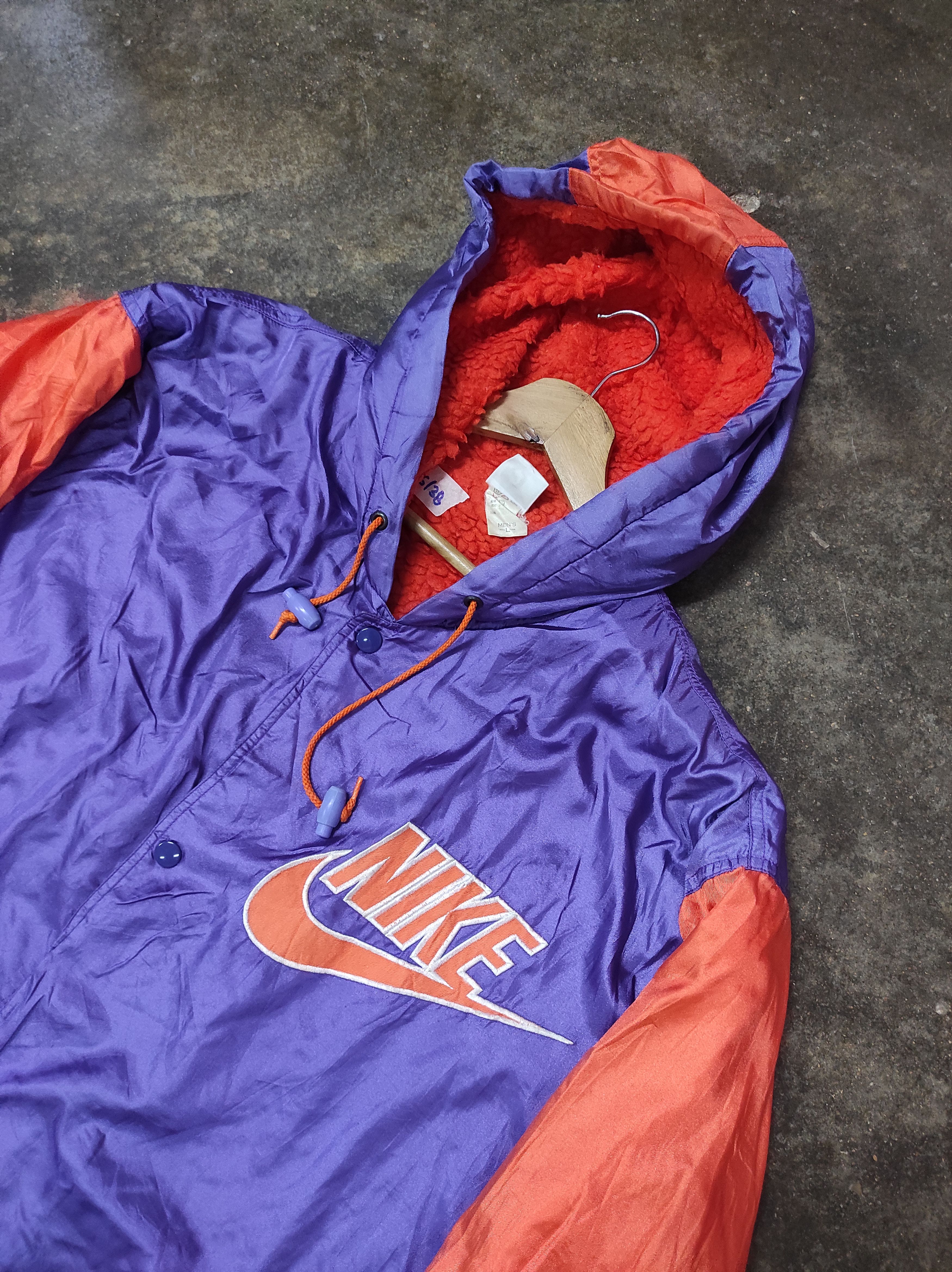 Nike × Vintage NIKE FORCE BASKETBALL EMBROIDERY VTG 90'S PARKA DISTRESSED Size US L / EU 52-54 / 3 - 4 Thumbnail