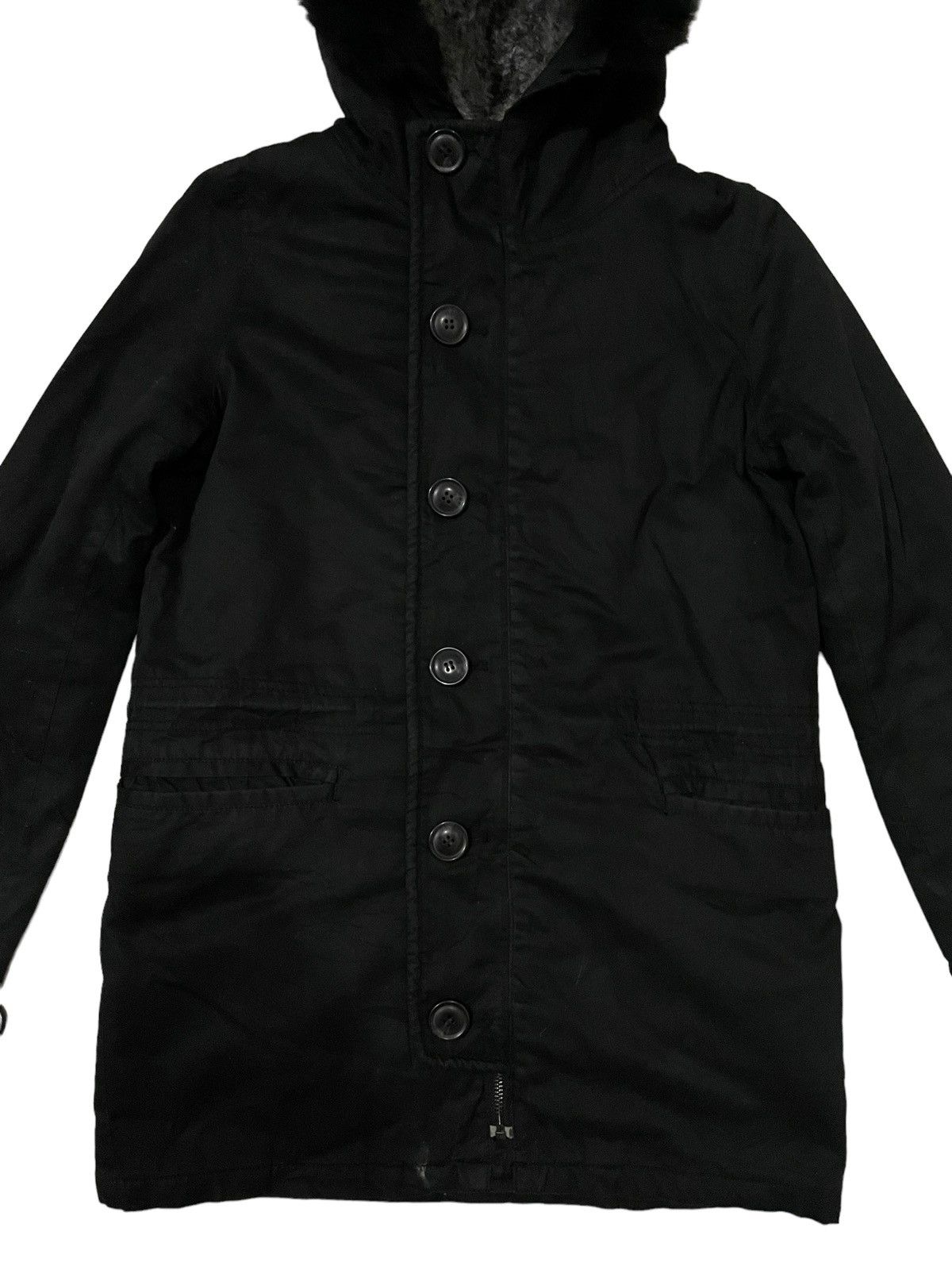 If Six Was Nine × MOUSSY × Seditionaries AZUL Moussy Fleece Lined Fur Hooded Bondage Punk Jacket Size US S / EU 44-46 / 1 - 3 Thumbnail
