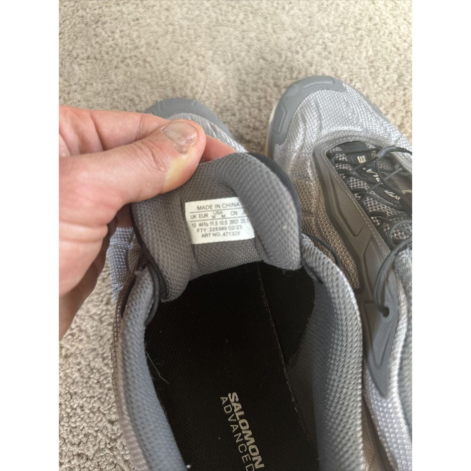 Salomon Size 10.5 - Salomon XT Slate Advanced Low Gray Size US 10.5 / EU 43-44 - 5 Thumbnail