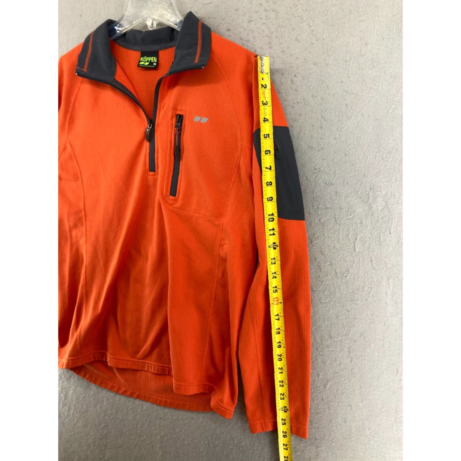 Vintage Koppen Mens Long Sleeve Shirt M Orange Hiking Outdoor Plaid Zip Zipper Casual Workwear Button-Up Collared Regular Men’s Size US M / EU 48-50 / 2 - 5 Thumbnail