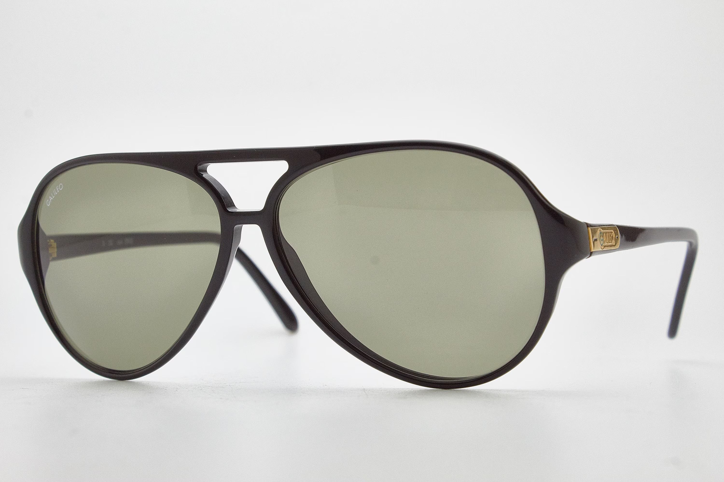 Other GALILEO vintage 80s black oversized classic aviator specs Size ONE SIZE - 5 Thumbnail