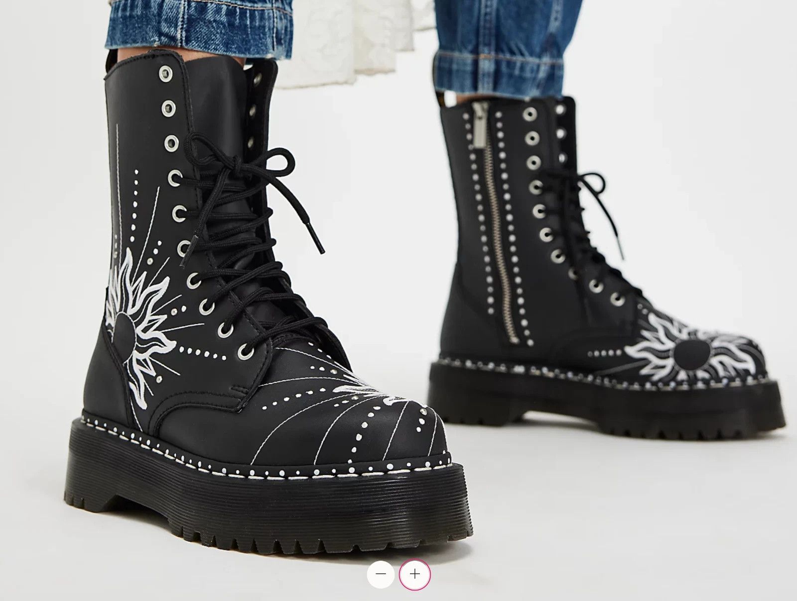 Dr. Martens DR. MARTENS JADON HI SOLAR FLARE LEATHER PLATFORMS Size US 11 / EU 44 - 3 Thumbnail