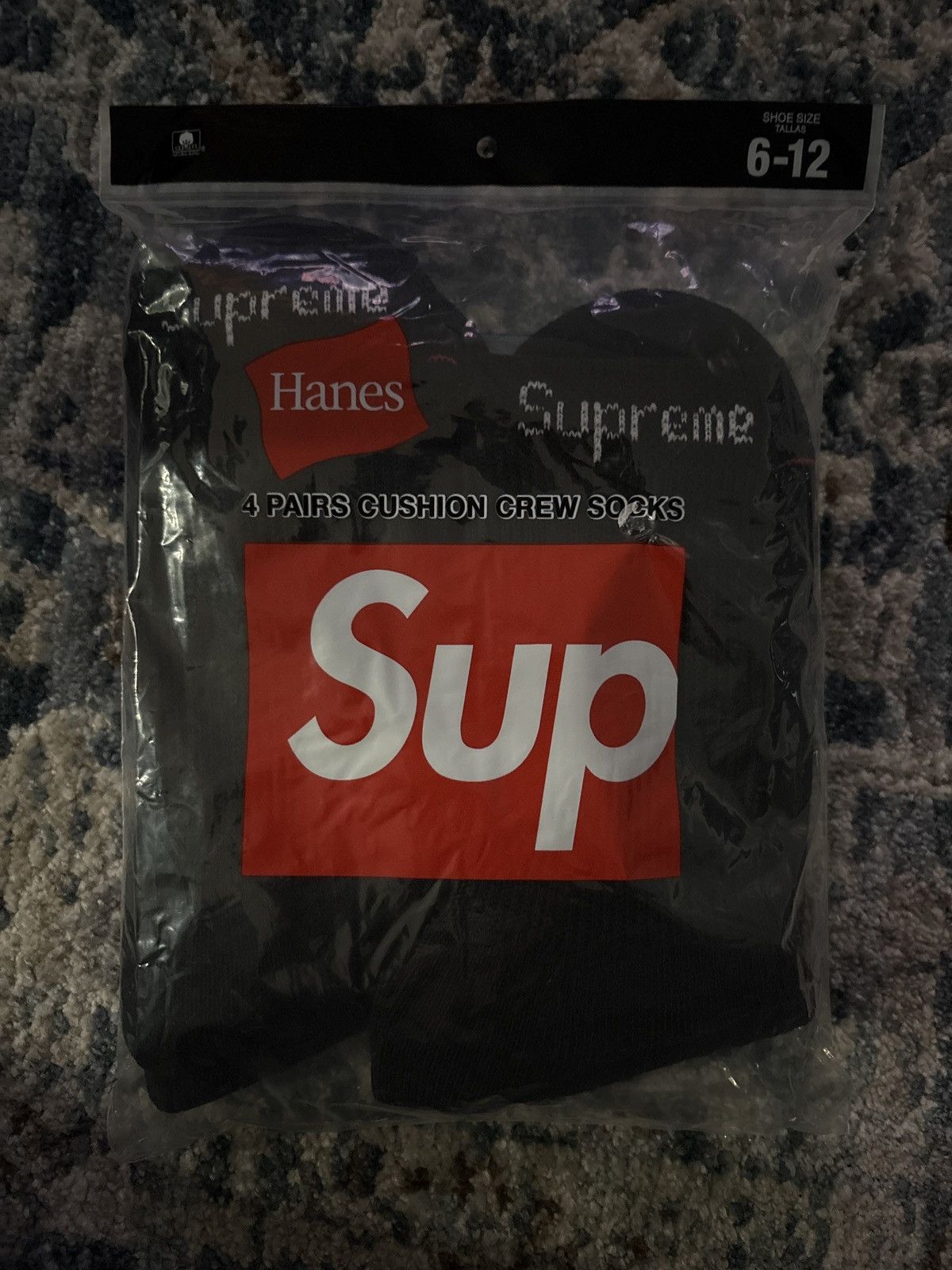 Supreme BRAND NEW SUPREME HANES SOCKS 4 PACK Size ONE SIZE - 2 Thumbnail