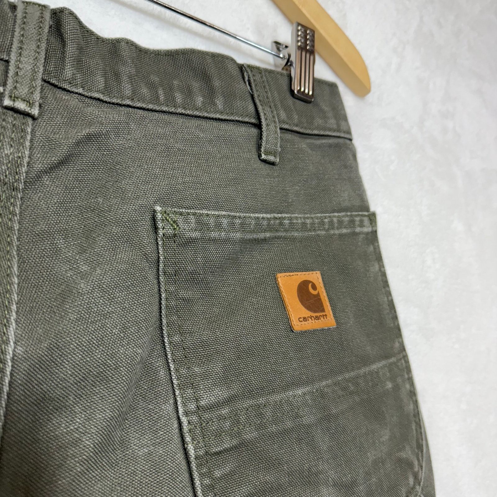 Carhartt Carhartt 32X30 Loose Fit Green Pants Streetwear Distressed Size US 32 / EU 48 - 4 Thumbnail