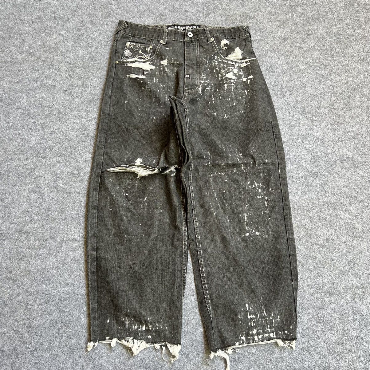 Southpole × Vintage 💥RARE💥 Vintage South Pole Crossbone Baggy Jeans Size US 34 / EU 50 - 4 Thumbnail