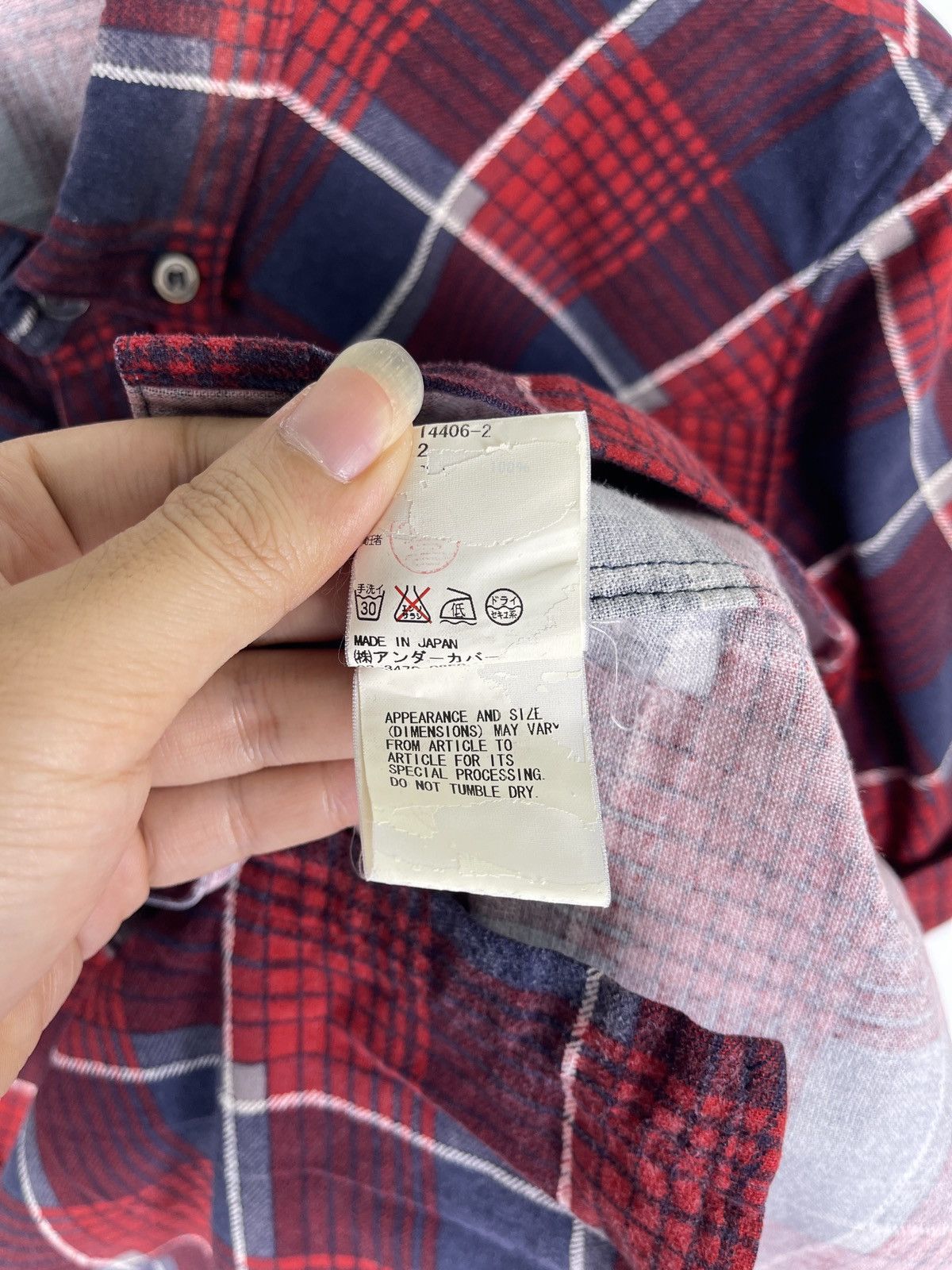 Undercover Undercoverism SS12 "Open Strings" Plaid Shirt Size US M / EU 48-50 / 2 - 8 Thumbnail