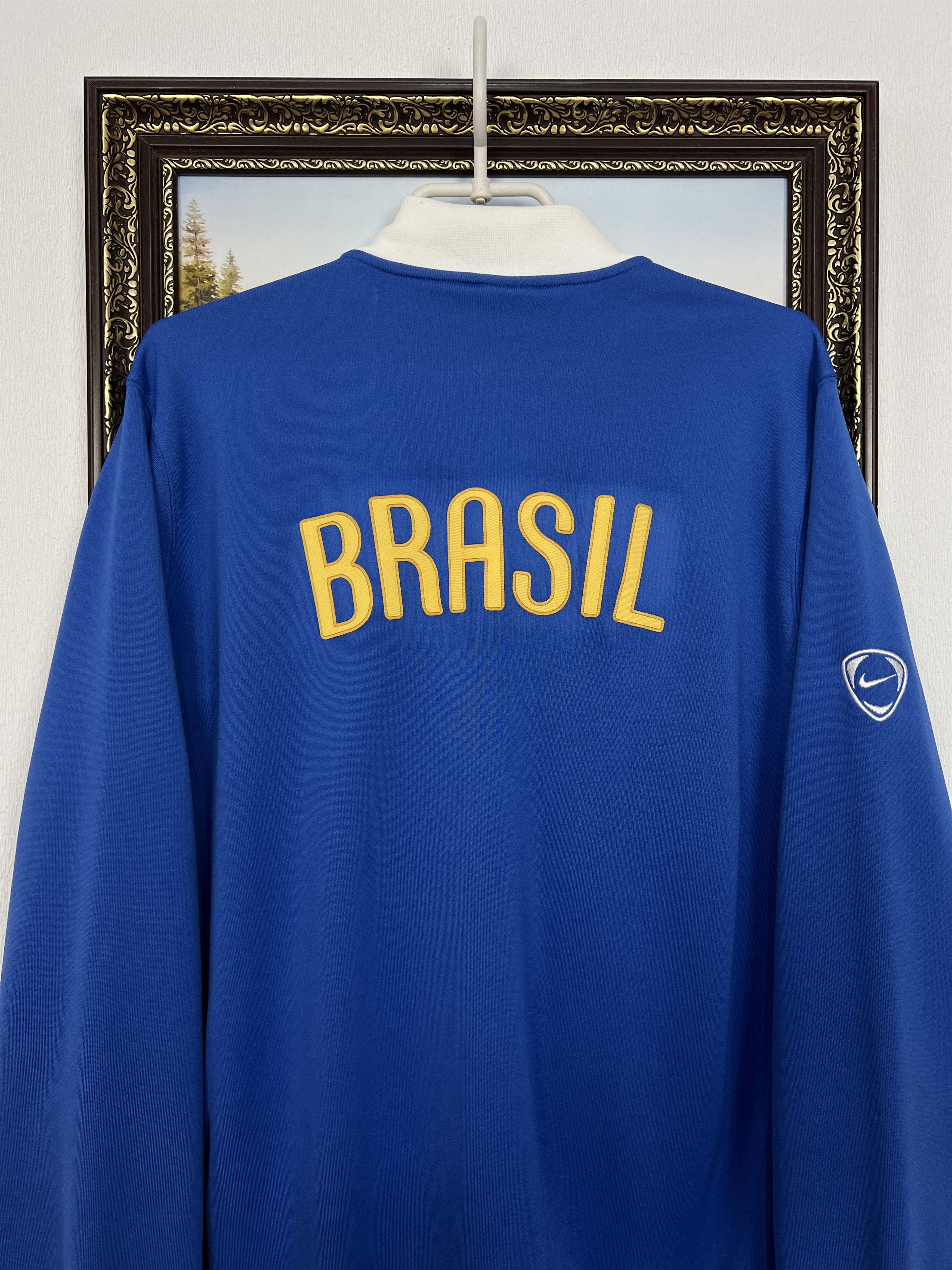 Nike Brazil Football National Team Jacket Soccer Track Top Size US L / EU 52-54 / 3 - 11 Thumbnail