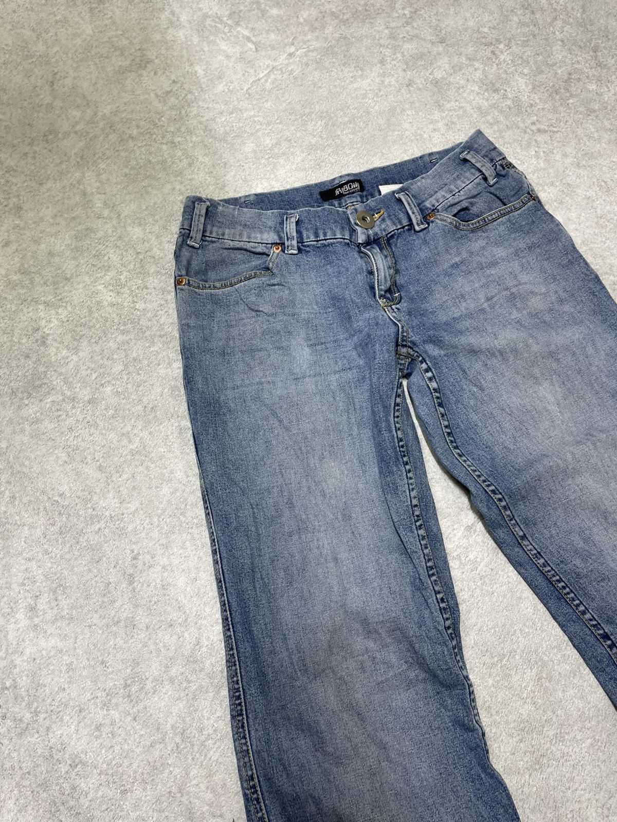 If Six Was Nine × Japanese Brand × Le Grande Bleu (L.G.B.) Skull Ifsixwasnine Style Flare Denim Rockstar Grail LGB Size US 29 - 2 Thumbnail