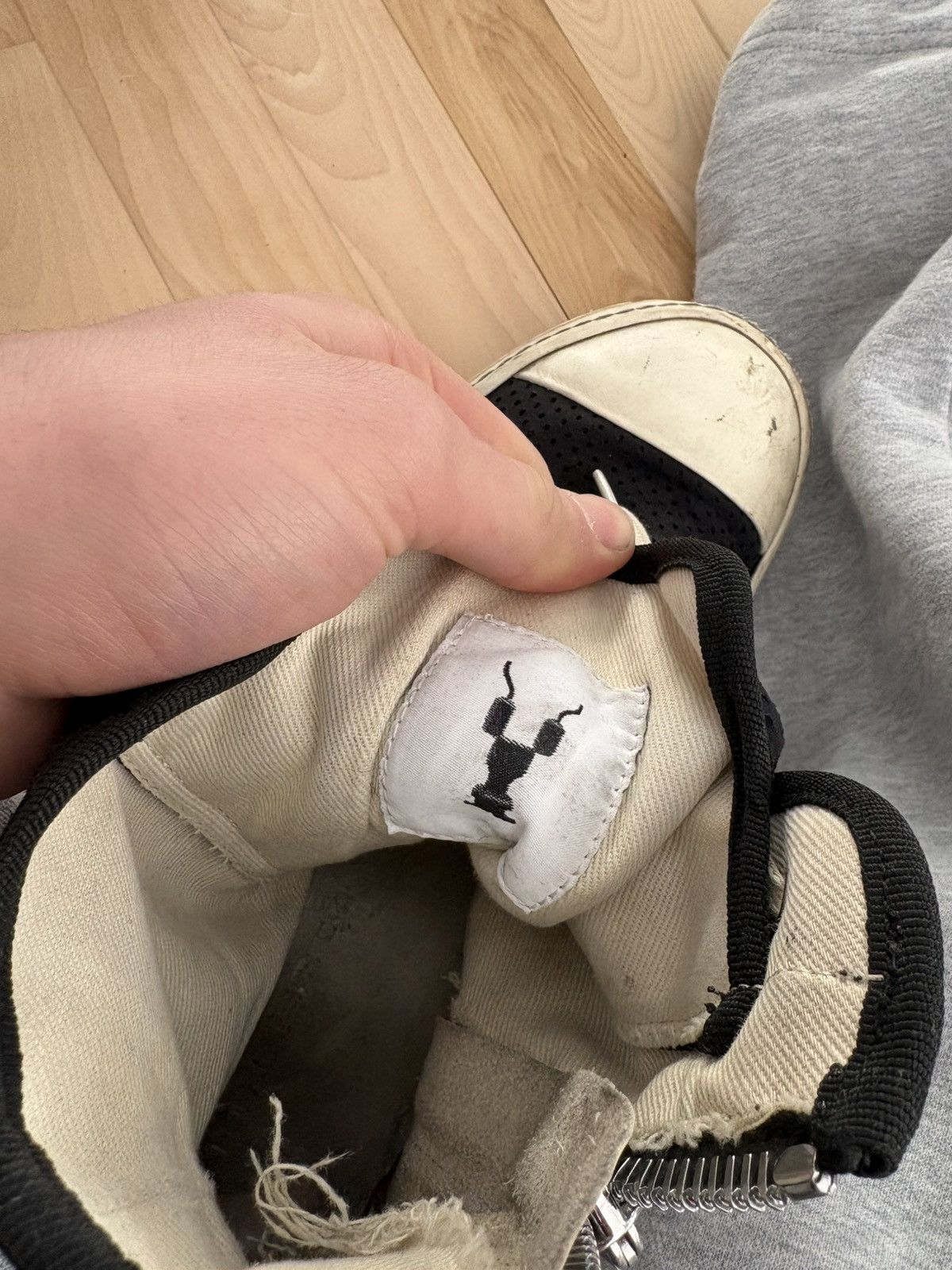 Rick Owens DRKSHDW Perforated Ramones Size US 9.5 / EU 42-43 - 6 Thumbnail