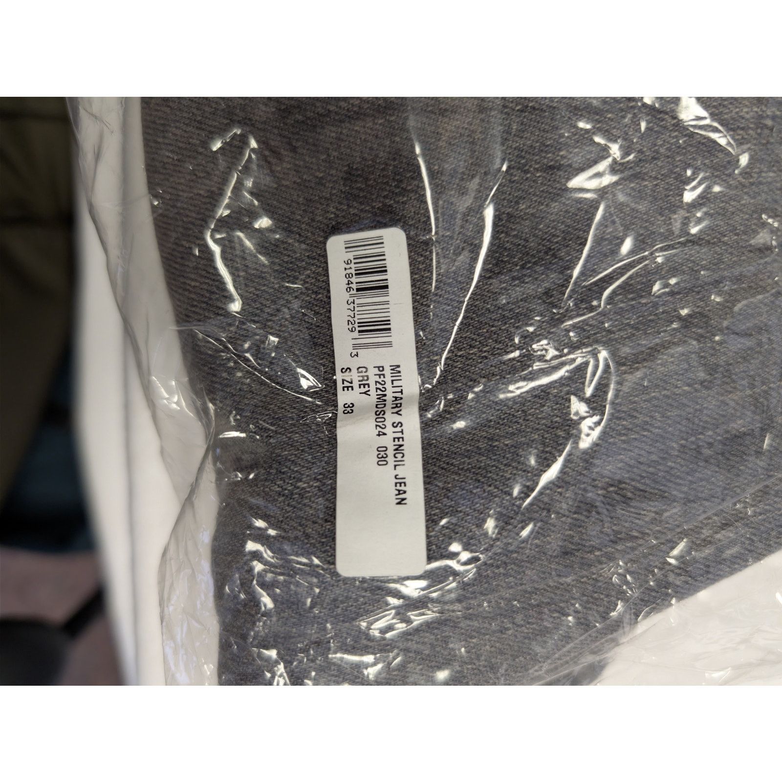 Amiri o1rshd1 Q:3 / Military Stencil Jean Denim Jeans in Grey 33 Size US 33 - 22 Thumbnail
