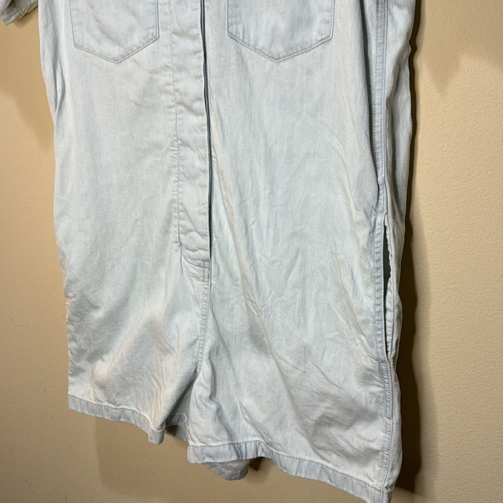 Madewell Madewell Denim Relaxed Coverall Romper - Castleton Wash Size 26" / US 2 / IT 38 - 7 Thumbnail