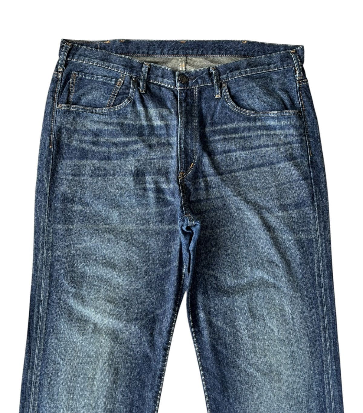 Edwin × If Six Was Nine × Le Grande Bleu (L.G.B.) 🔥VINTAGE EDWIN GOLD RUSH OVERSIZED DENIM BAGGY JEANS Size US 42 / EU 58 - 5 Thumbnail