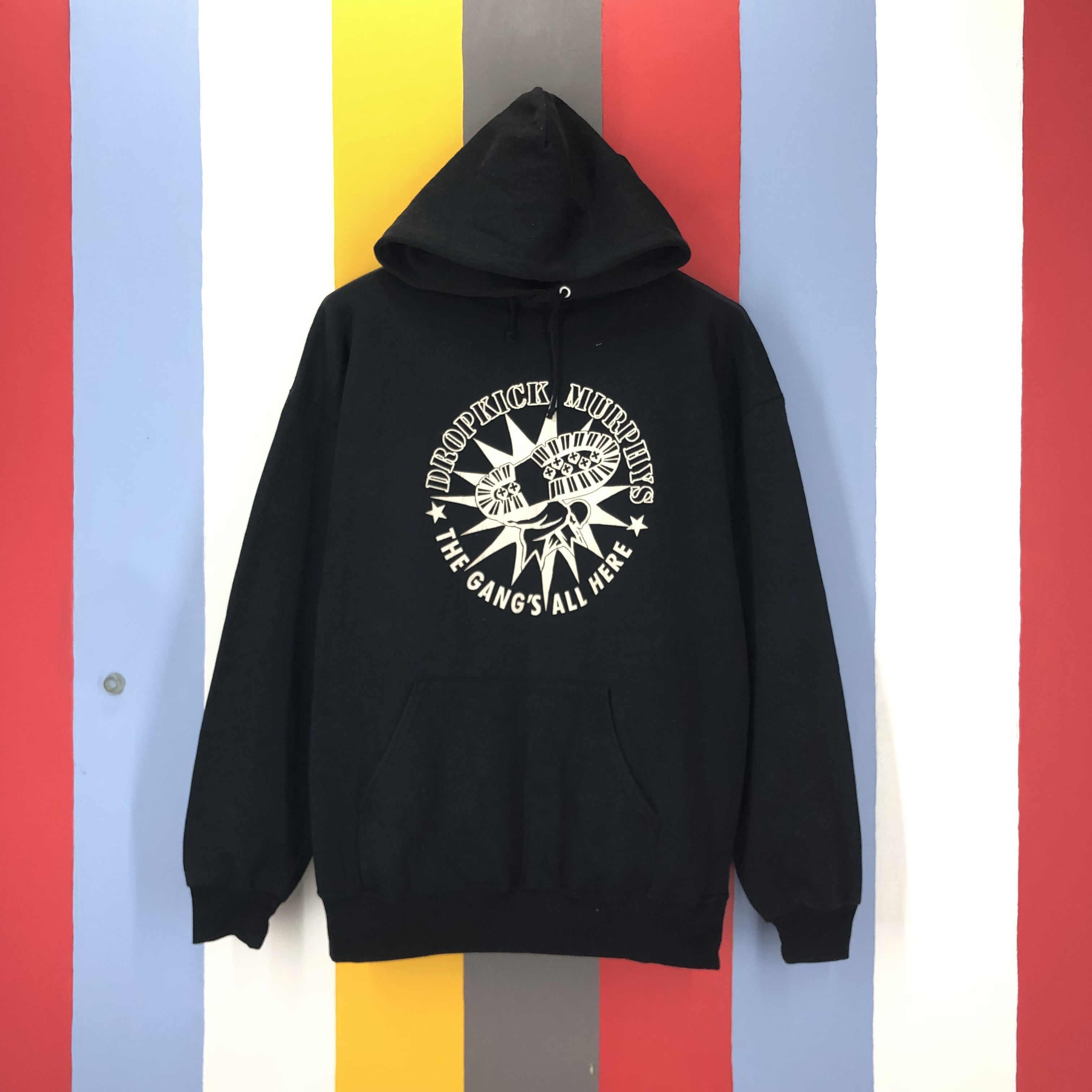 Band Tees Y2K Vintage DROPKICK MURPHYS Rare Design Hoodie #1667/04 Size US L / EU 52-54 / 3 - 1 Thumbnail