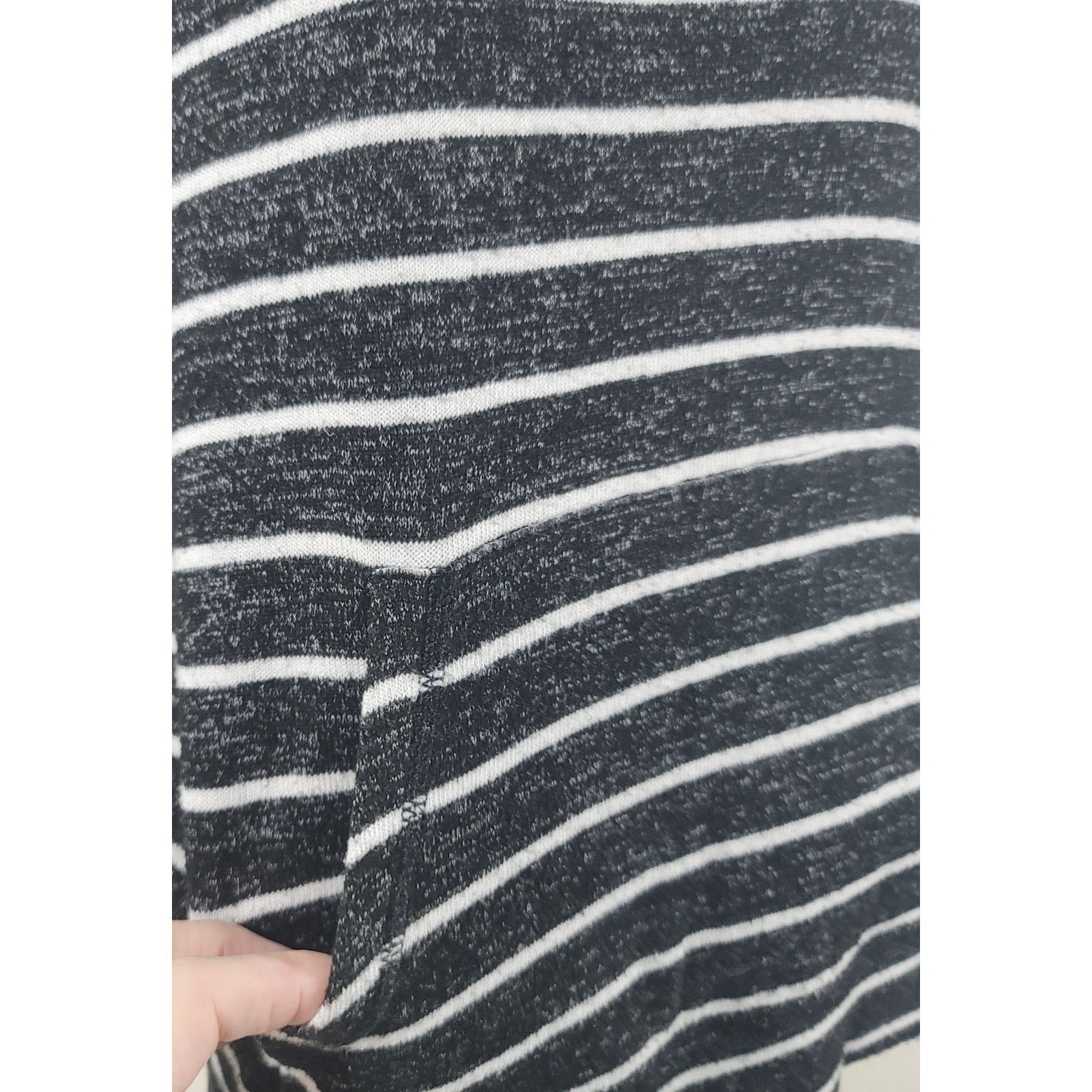 Other American Eagle Black Striped Soft Sexy Plush Hoodie Top S Size S / US 4 / IT 40 - 5 Thumbnail