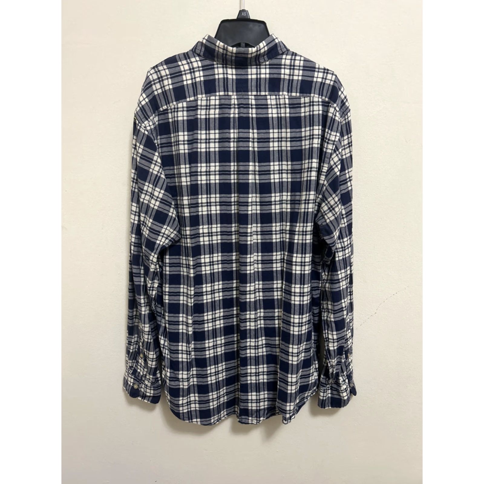 Ralph Lauren VINTAGE Ralph Lauren Shirt Mens XL Blue Plaid Herringbone Custom Fit L/S Button-Down Pocket Men Size US XL / EU 56 / 4 - 7 Thumbnail