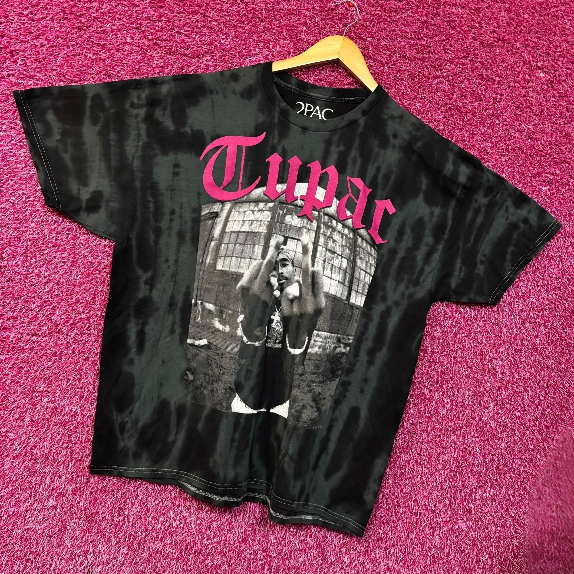 Rap Tees Tupac Raw Vibes Graphic Design Tie-Dye T-Shirt 2XL Size US XXL / EU 58 / 5 - 3 Thumbnail