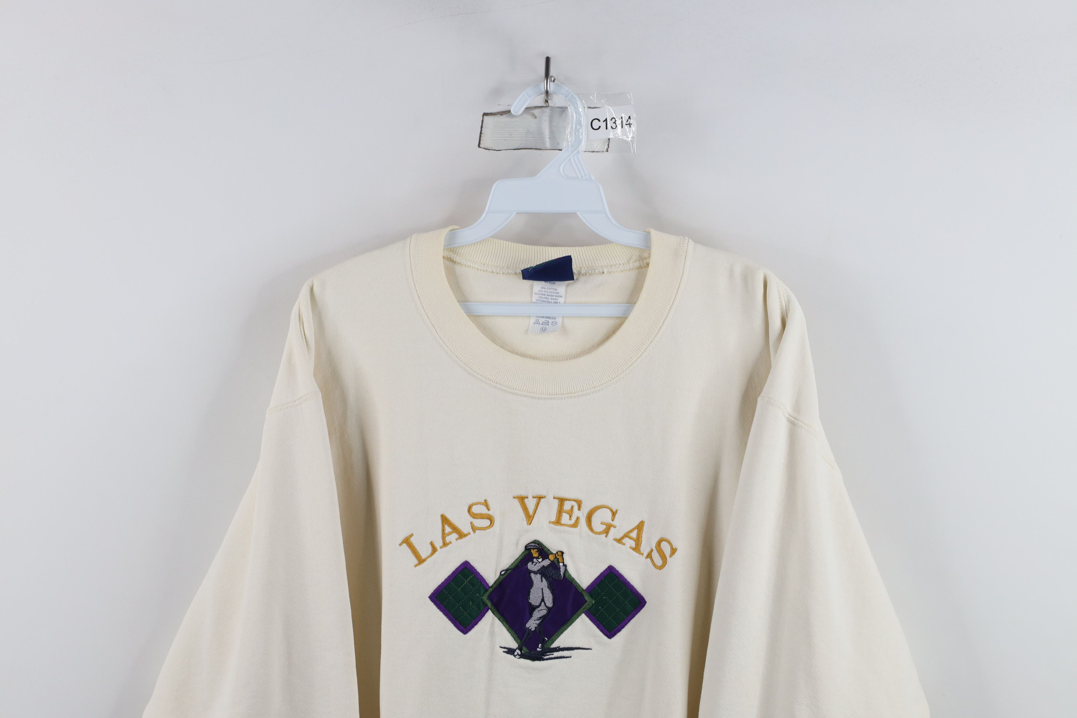 Vintage Vintage 90s Streetwear Las Vegas Argyle Golf Sweatshirt Size US M / EU 48-50 / 2 - 2 Thumbnail
