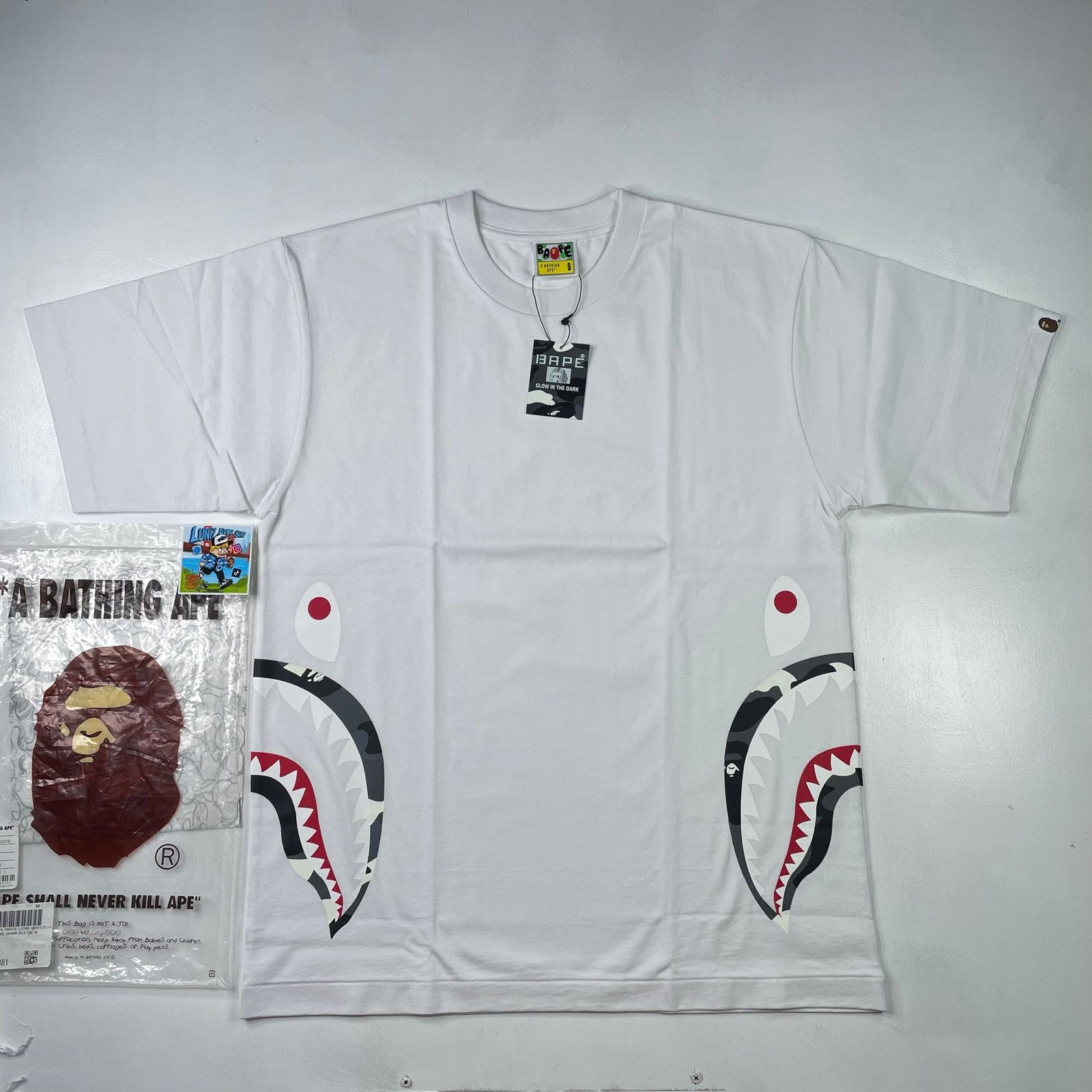 Bape BAPE City Camo Side Shark Tee Size US S / EU 44-46 / 1 - 1 Thumbnail