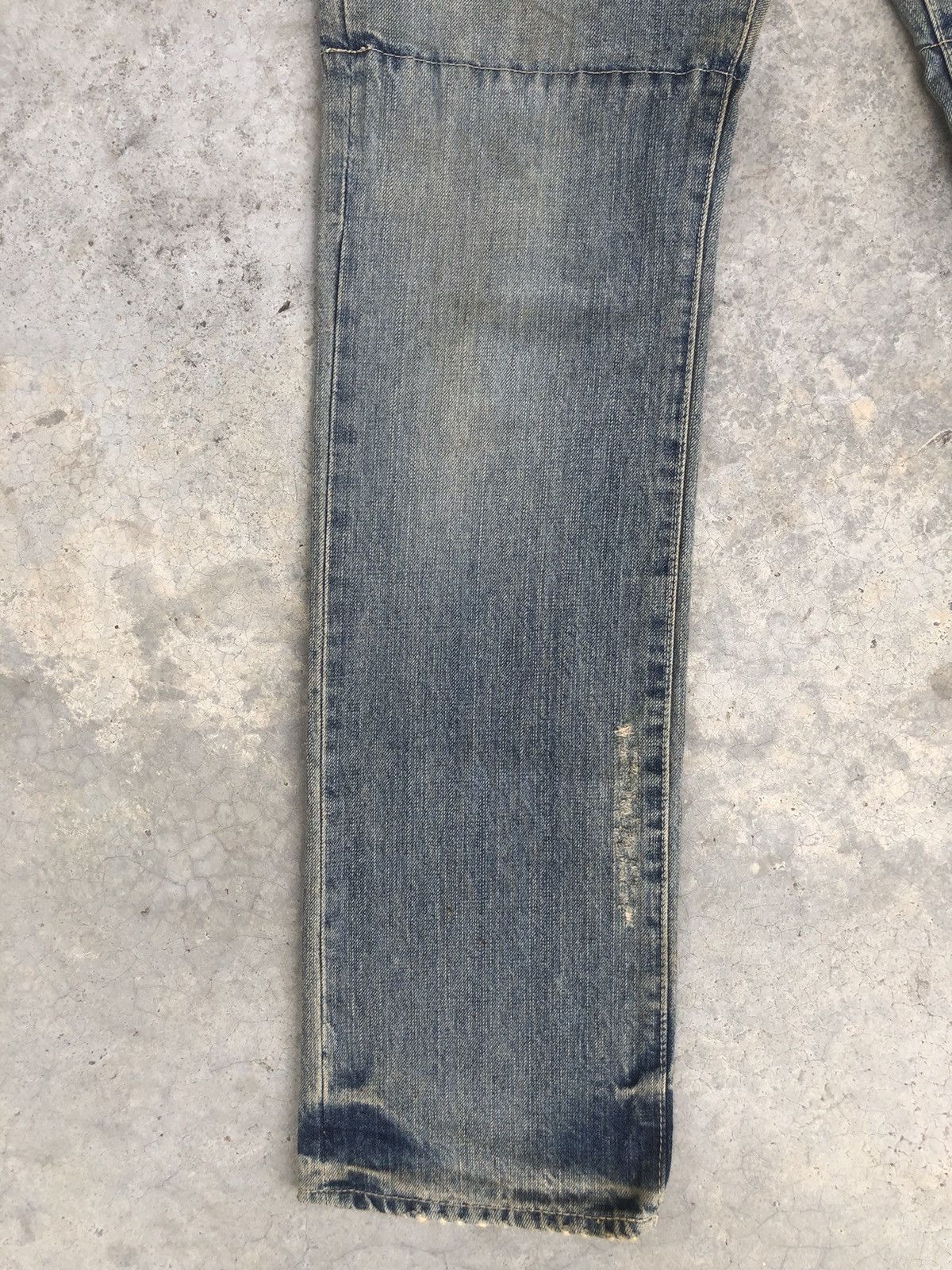 PPFM PPFM Double Waist Distressed Jeans Size US 32 / EU 48 - 6 Thumbnail