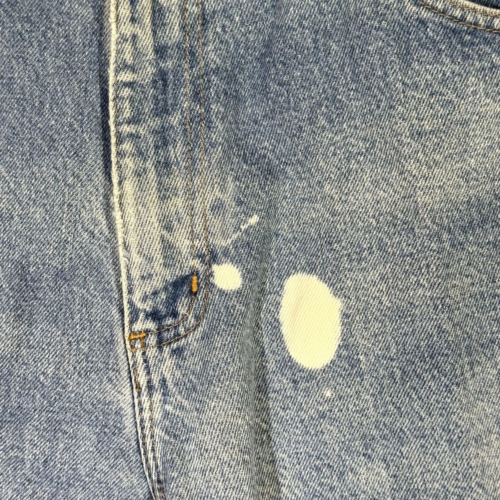 Carhartt Carhartt Jeans Mens 36x32 Blue Relaxed Fit Paint Splatter Distressed Workwear Jeans Mens Regular 36 Blue Carhartt Industrial Work Jeans Size US 36 / EU 52 - 5 Thumbnail