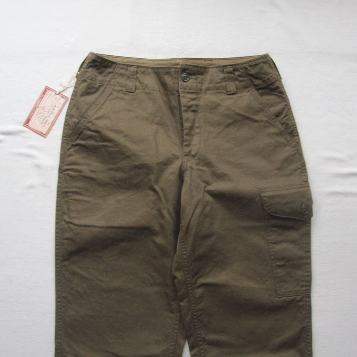 Freewheelers “AVIATOR’S TROUSERS” 34 DARK OLIVE Size US 34 / EU 50 - 4 Thumbnail