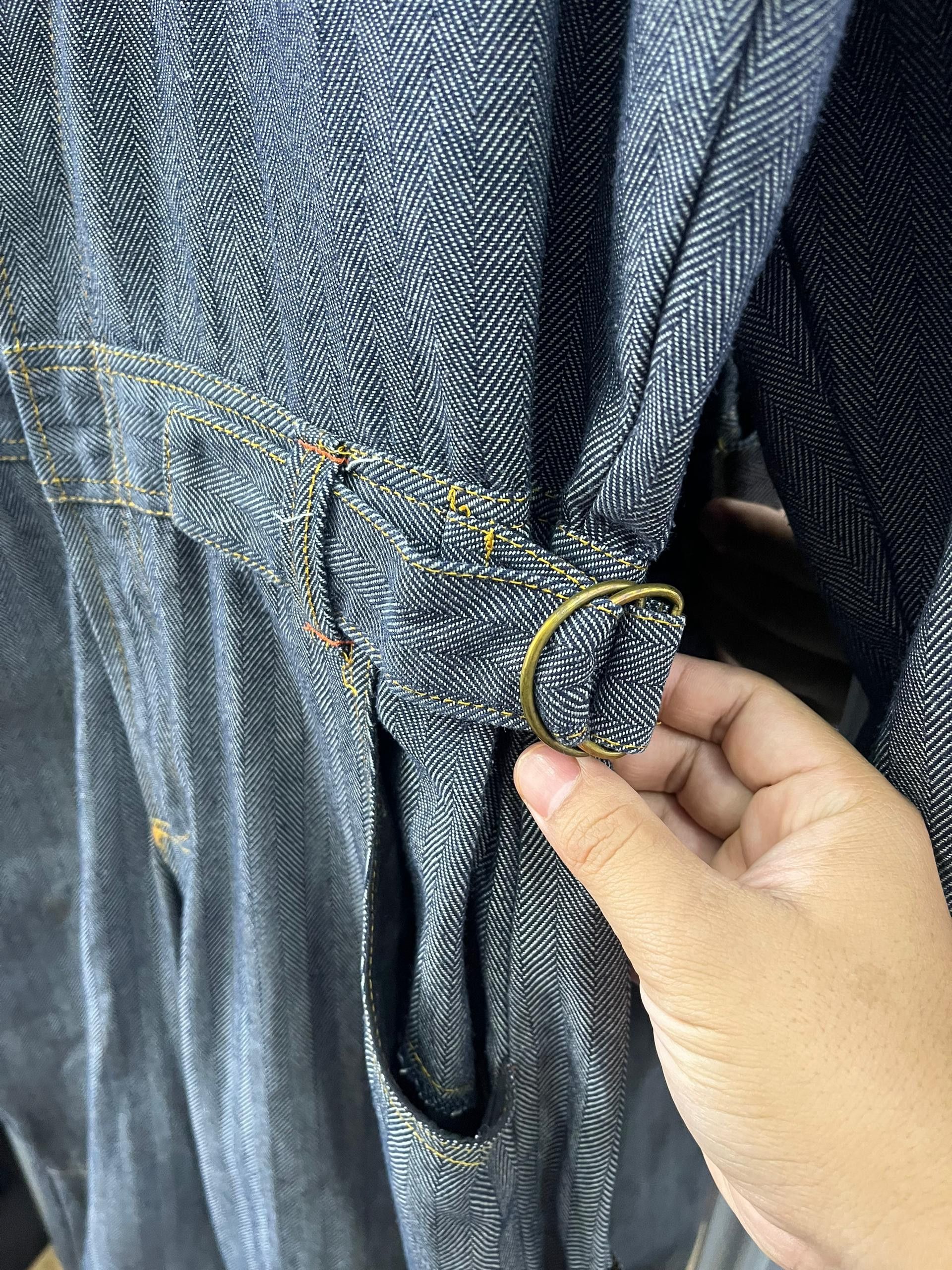 Japanese Brand Zack Styles Gold Herringbone Denim Coverall Size US S / EU 44-46 / 1 - 4 Thumbnail