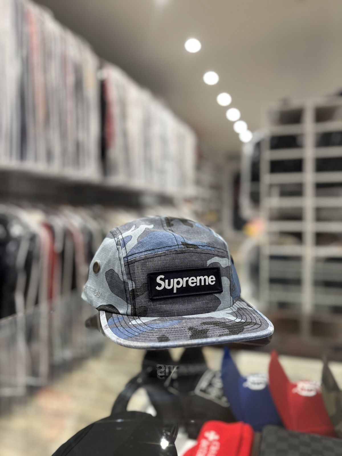 Supreme Military Camp Cap (FW25) Blue Camo
