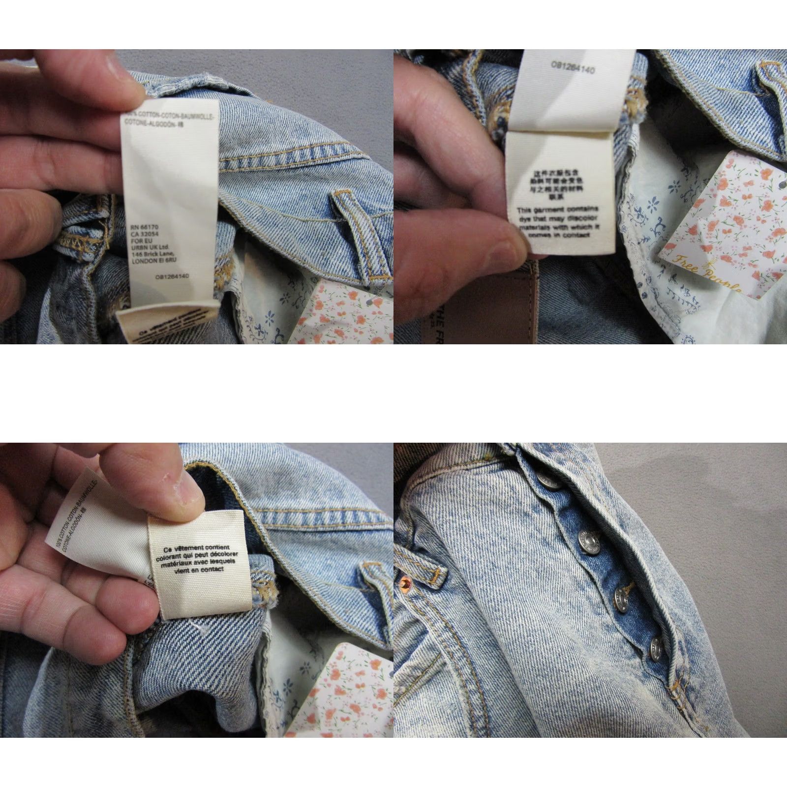 Free People Free People Blue Denim Skirt Womens A-Line Distressed Frayed Hem 28 Size 28" / US 6 / IT 42 - 9 Thumbnail