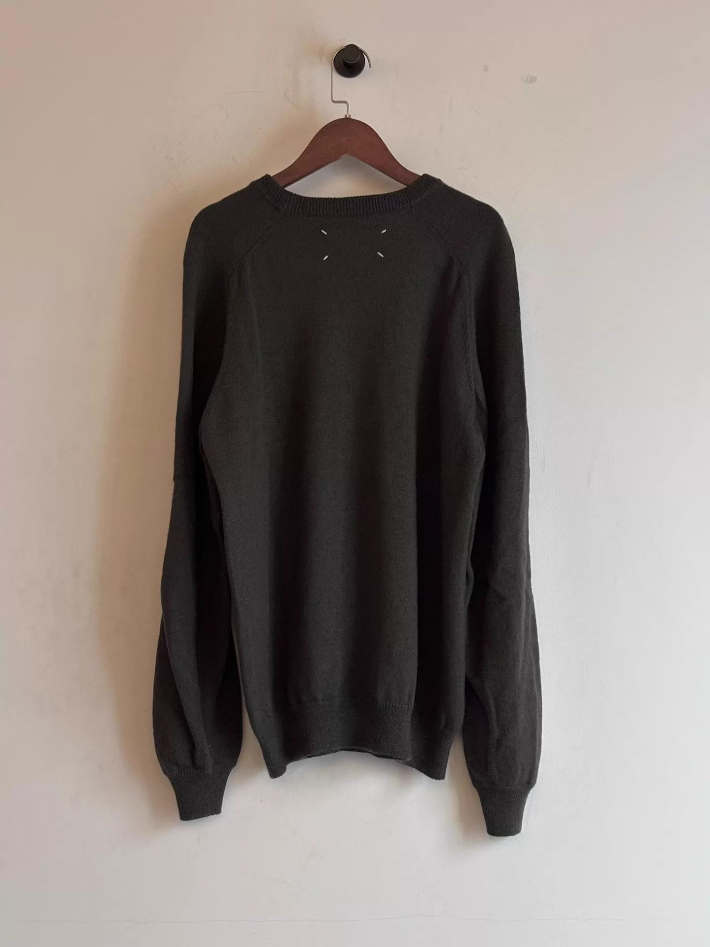 Maison Margiela Black Long-Sleeve Knit Sweater Size M Size US M / EU 48-50 / 2 - 1 Thumbnail