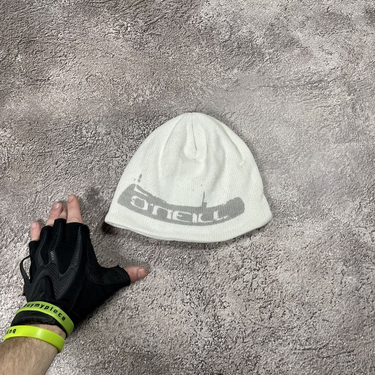 Vintage Vintage 90s ONeill Cream Mohair Beanie Knit Hat Grunge OS Size ONE SIZE - 1 Thumbnail