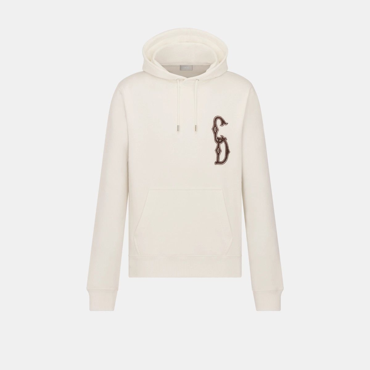 o1w1db11024 Cd Interlaced Regular-Fit Sweatshirt in White