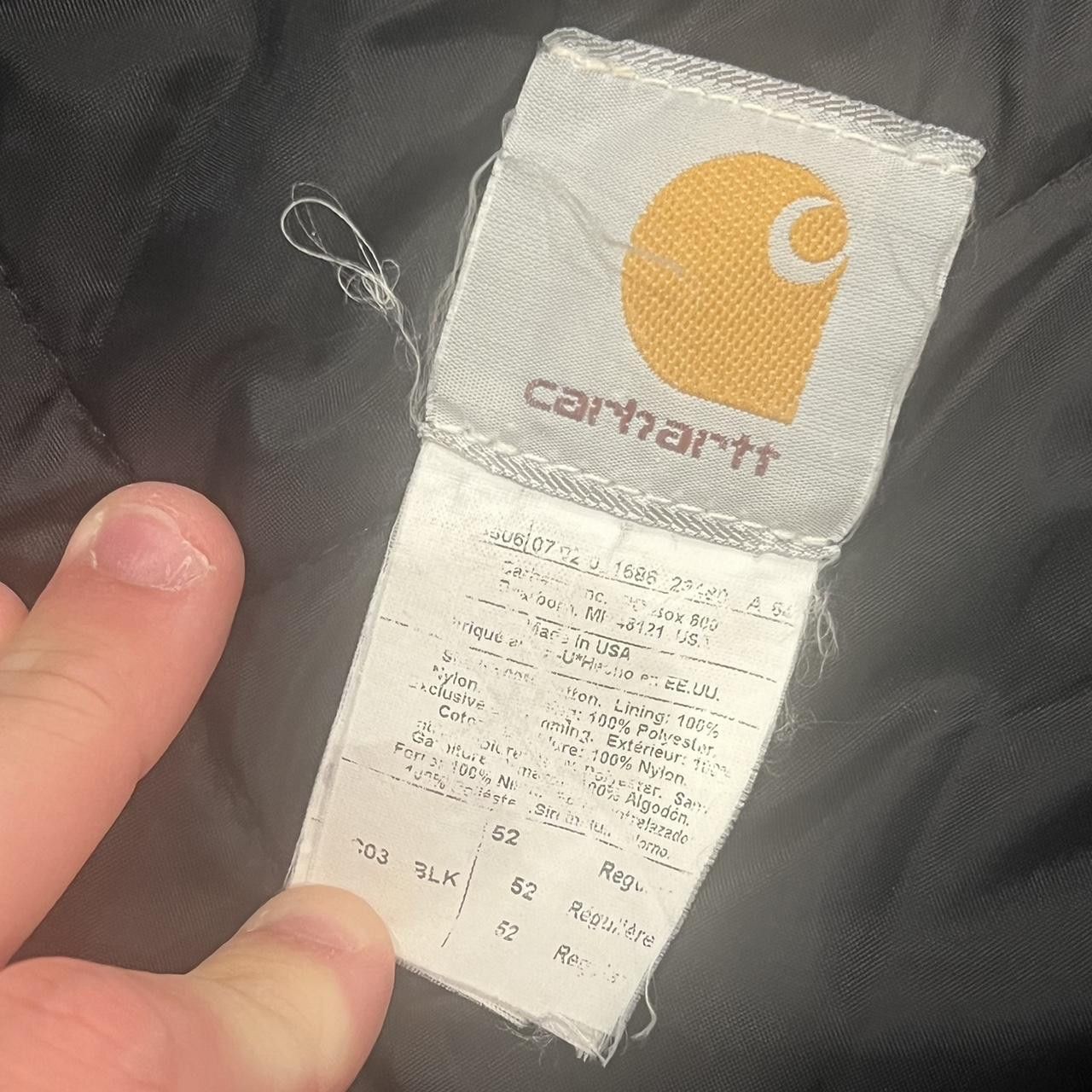 Carhartt Vintage 90s Carhartt Double Front Jacket Black Chore Coat Size US XXL / EU 58 / 5 - 2 Thumbnail