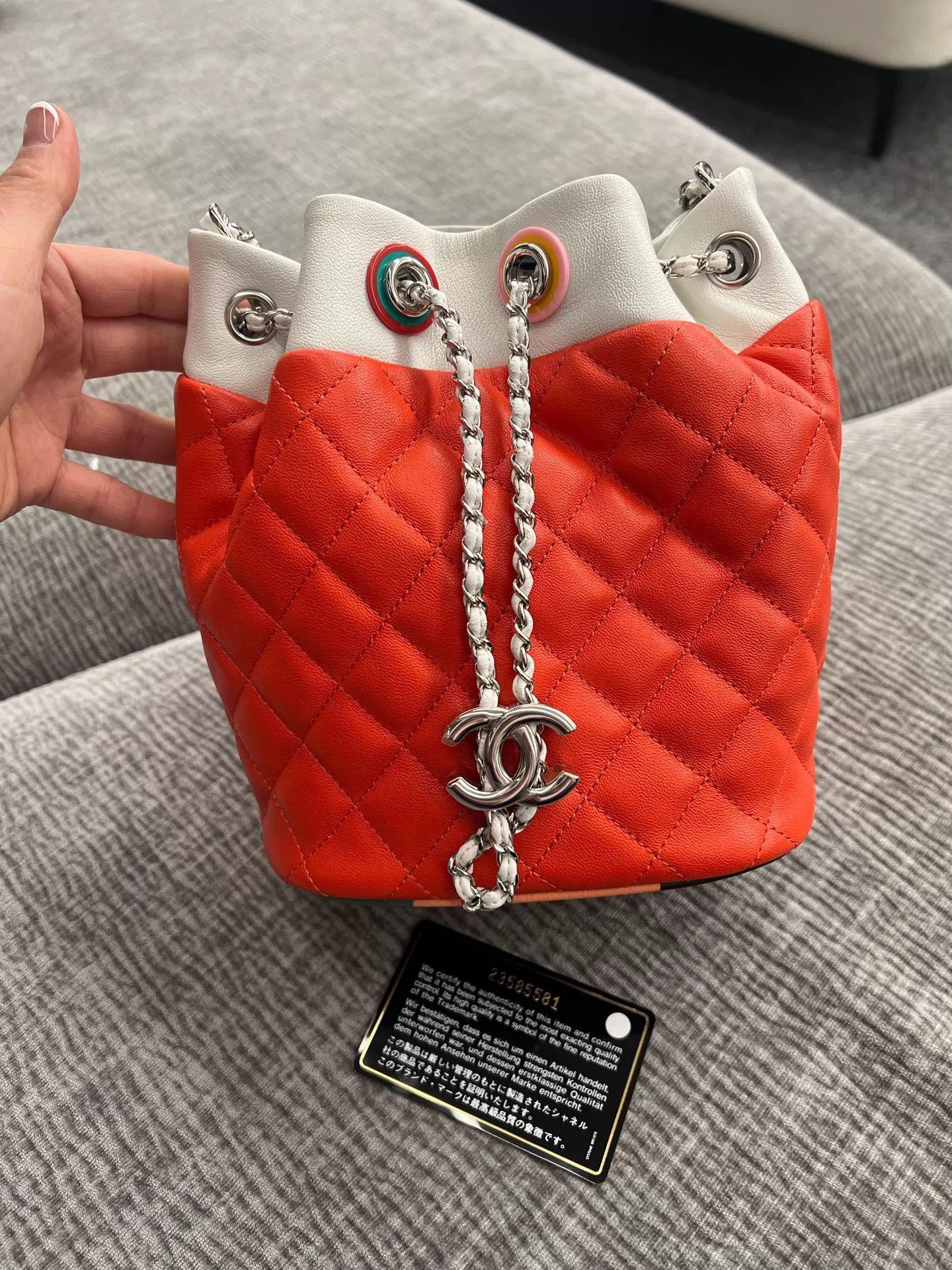 Chanel Chanel 23 Drawstring Bucket Bag Strap with Card 98 New Size ONE SIZE - 1 Thumbnail