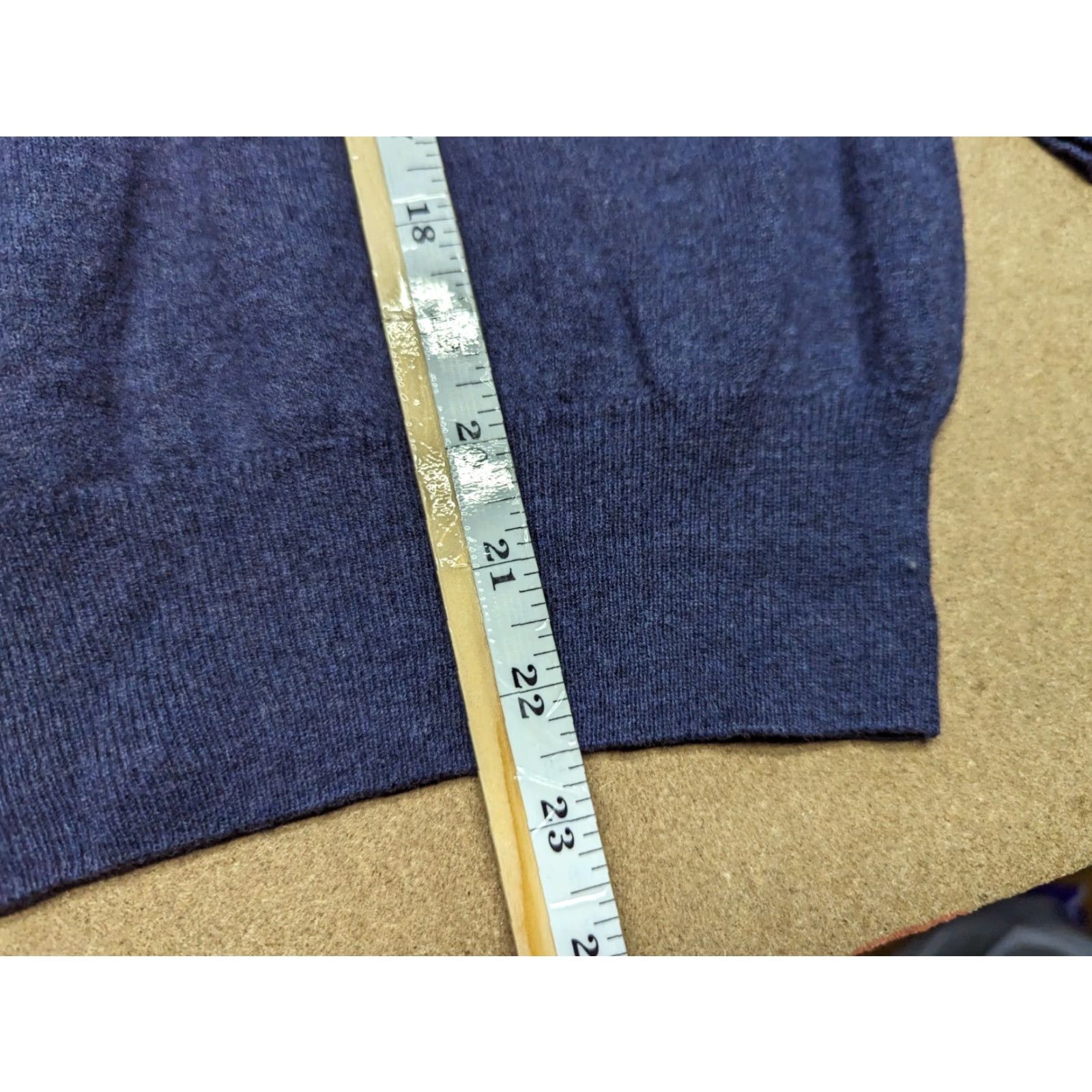 Fred Perry Fred Perry Mens Blue Sweater Wool Fleece Pullover Crewneck 40 / 102 cm Knit Jumper Casual Mens Size US L / EU 52-54 / 3 - 6 Thumbnail