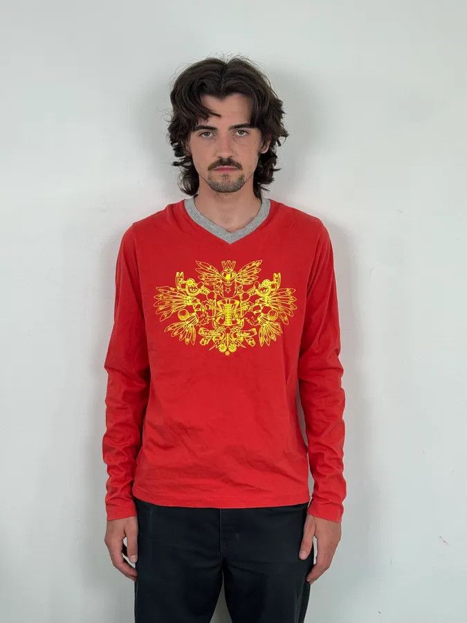 Walter Van Beirendonck Walter Van Beirendonck Red Eagle Longsleeve Size US M / EU 48-50 / 2 - 2 Thumbnail