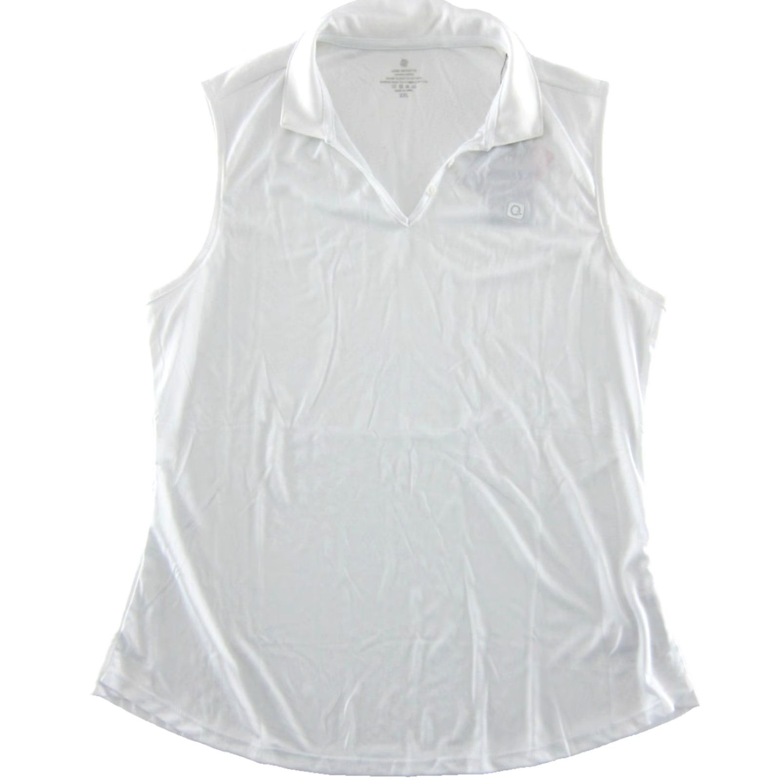 Vintage NWT Outdoor Sports UVA UPF 50+ Protect Sleeveless Collared Golf Shirt Top XXL White Women's Golf Shirt Size XXL / US 16-18 / IT 52-54 - 2 Thumbnail