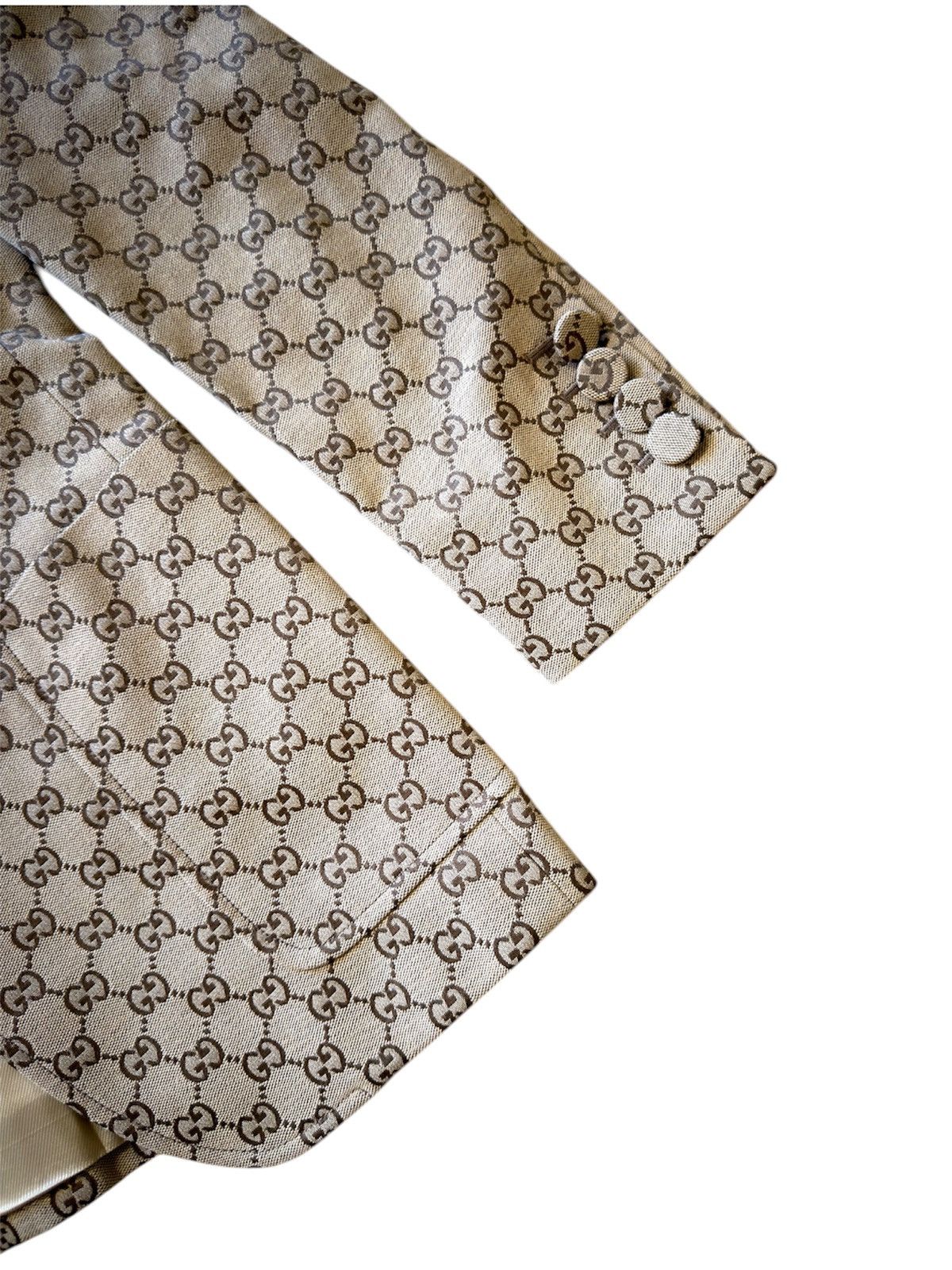 Gucci Gucci GG 44 Canvas Monogram Blaze Jacket Size 44R - 6 Thumbnail