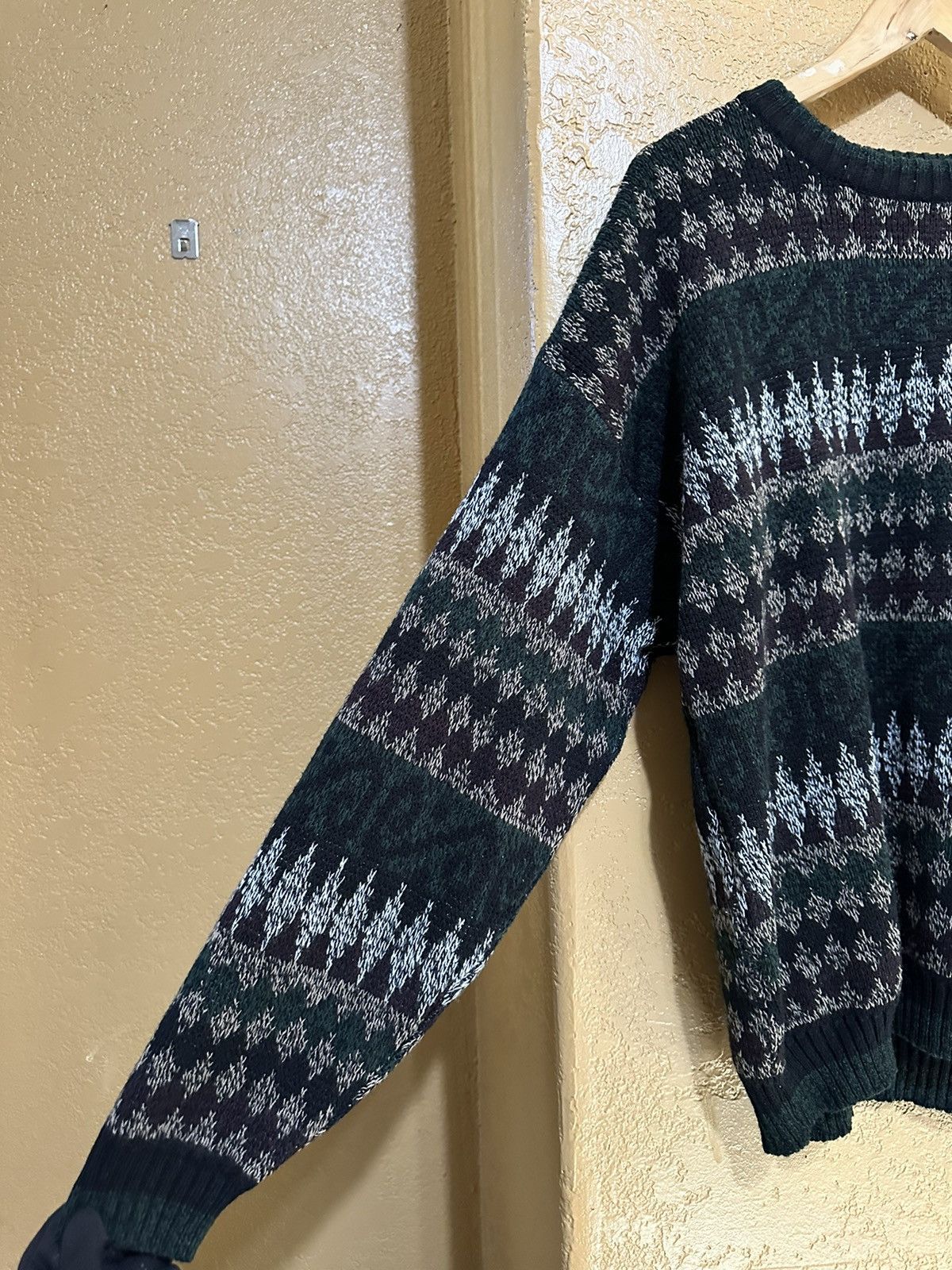 Vintage Vintage 90s Coogi Style Knit Sweater Large Grunge Size US L / EU 52-54 / 3 - 3 Thumbnail